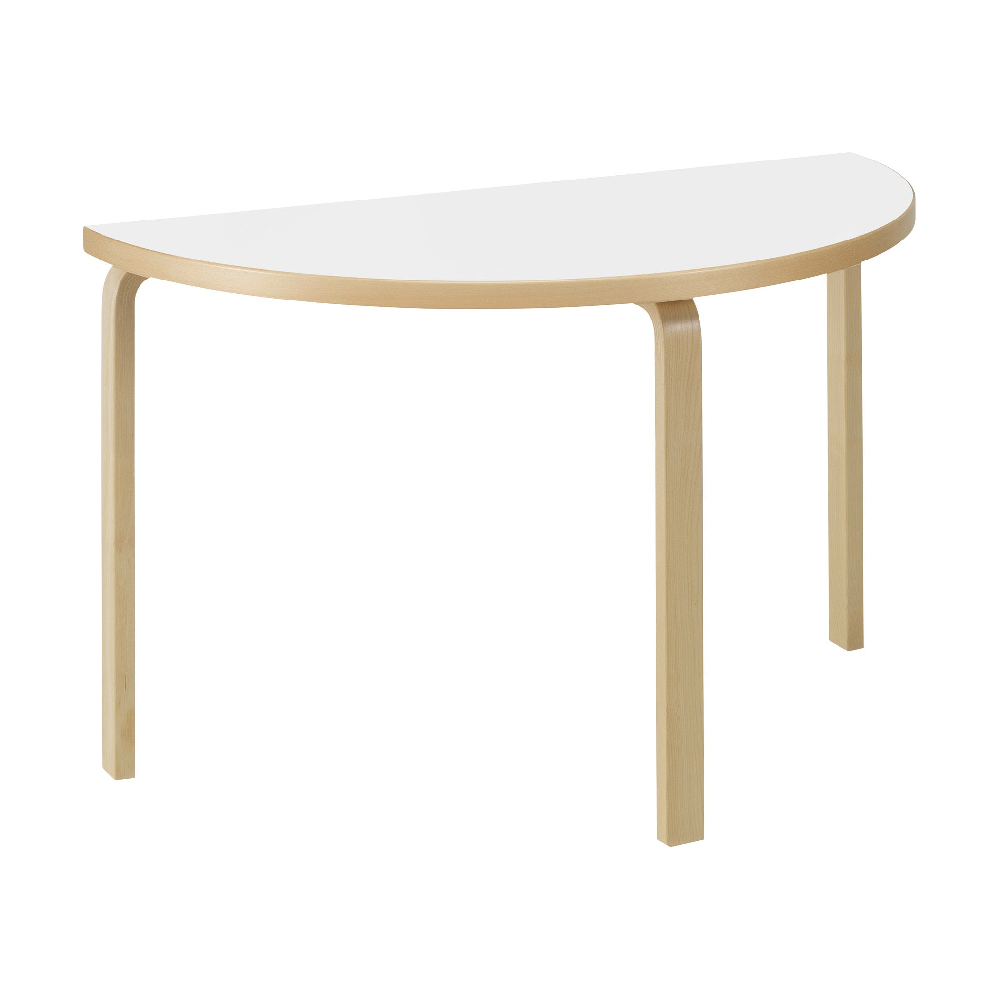 Artek Aalto Birch Half-Round Dining Table 95