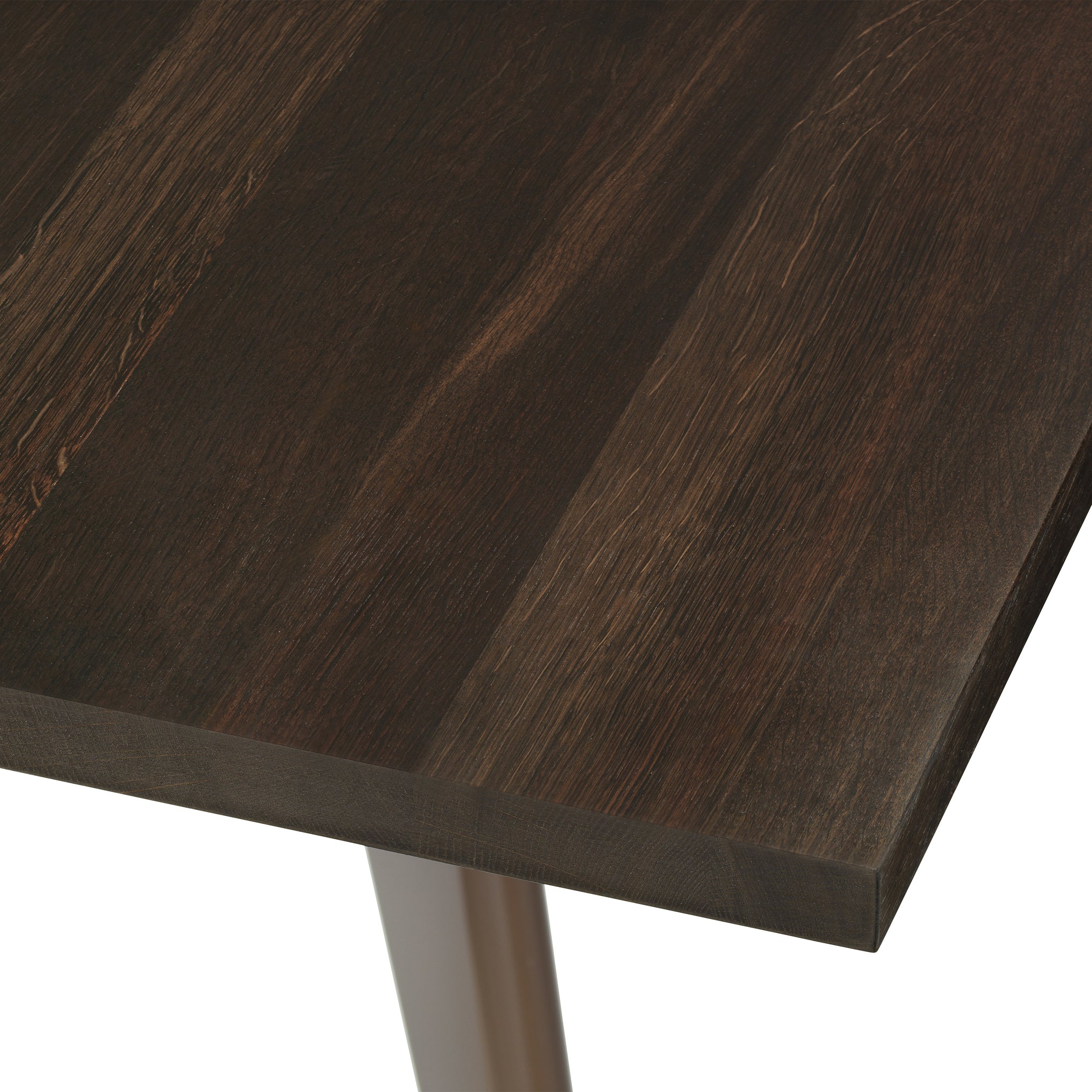Vitra EM Wood-Top Dining Table in Smoked Oak - Mid-Century Modern Design