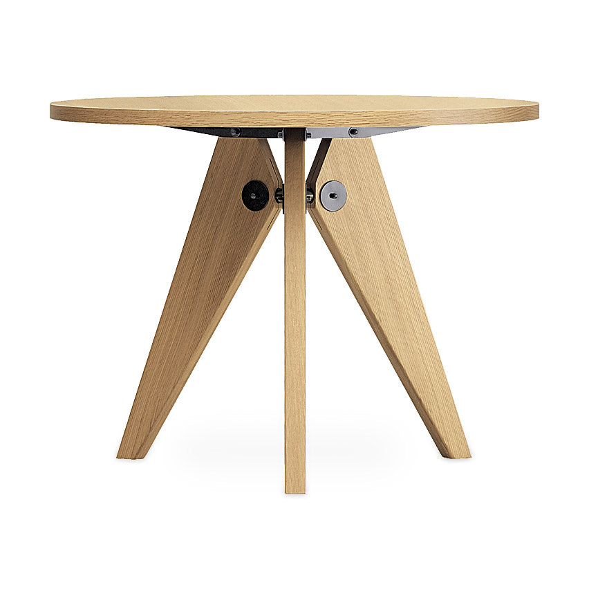 Vitra Guéridon Table by Jean Prouvé - Solid Oak & Steel Design