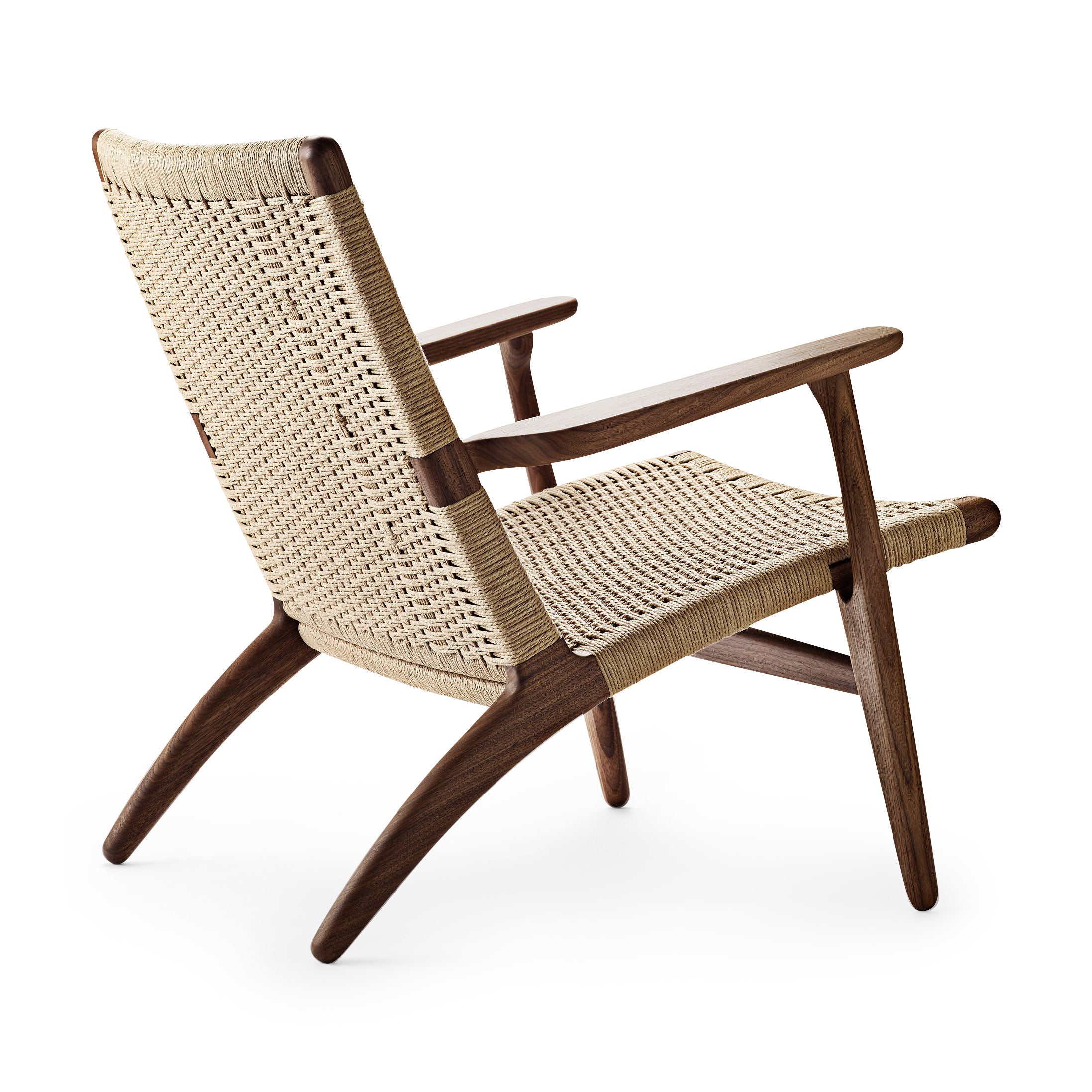 Hans Wegner CH25 Lounge Chair - Mid-Century Modern Oak Paper Cord