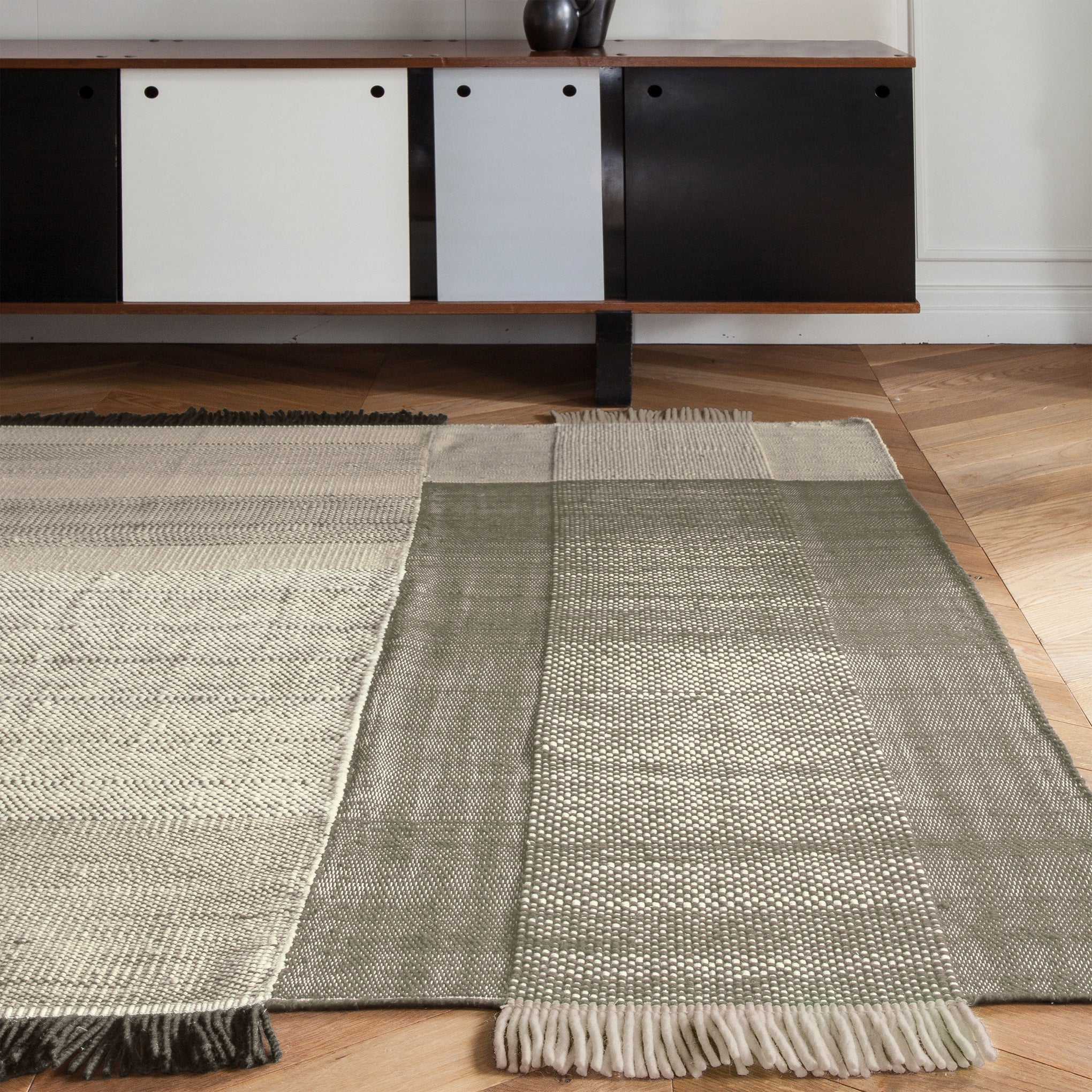 Nanimarquina Tres Handwoven Wool Rug - Pearl