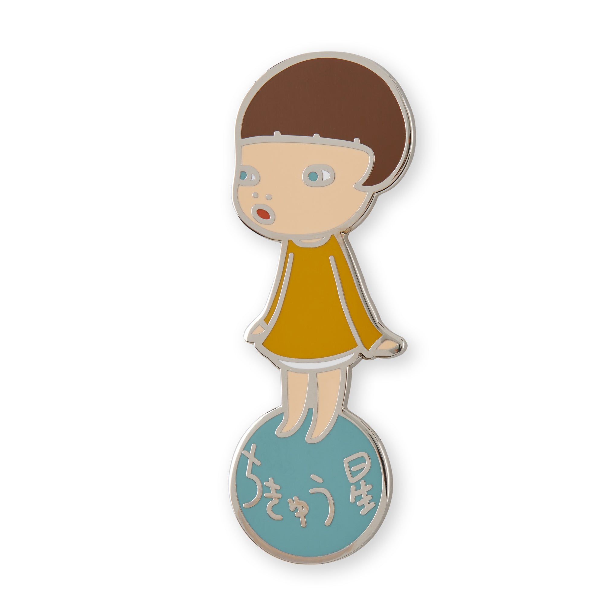 Yoshitomo Nara Enamel Pin - MoMA Inspired Patch of Earth Art