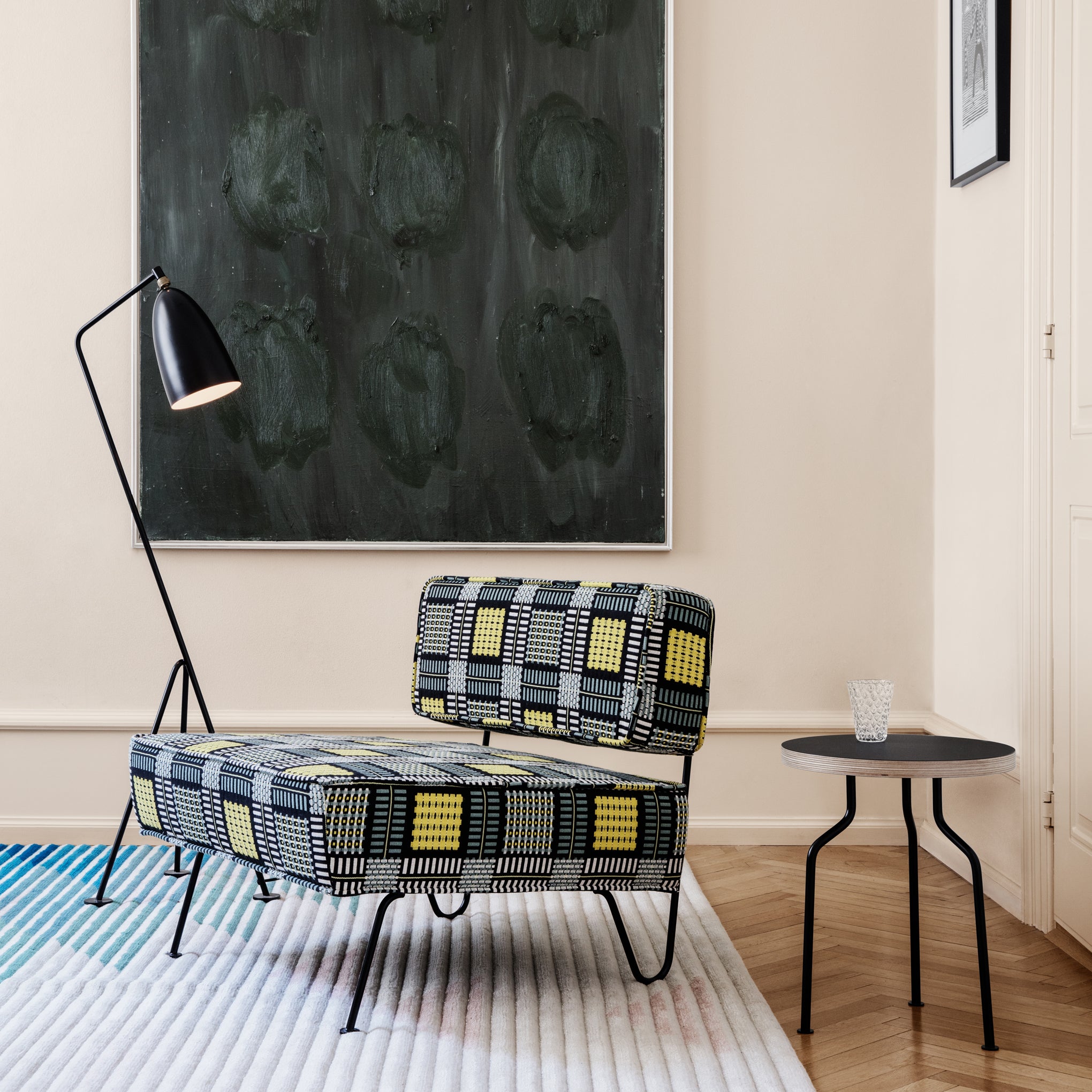 Grasshopper Floor Lamp by Greta Magnusson Grossman - Adjustable LED Light