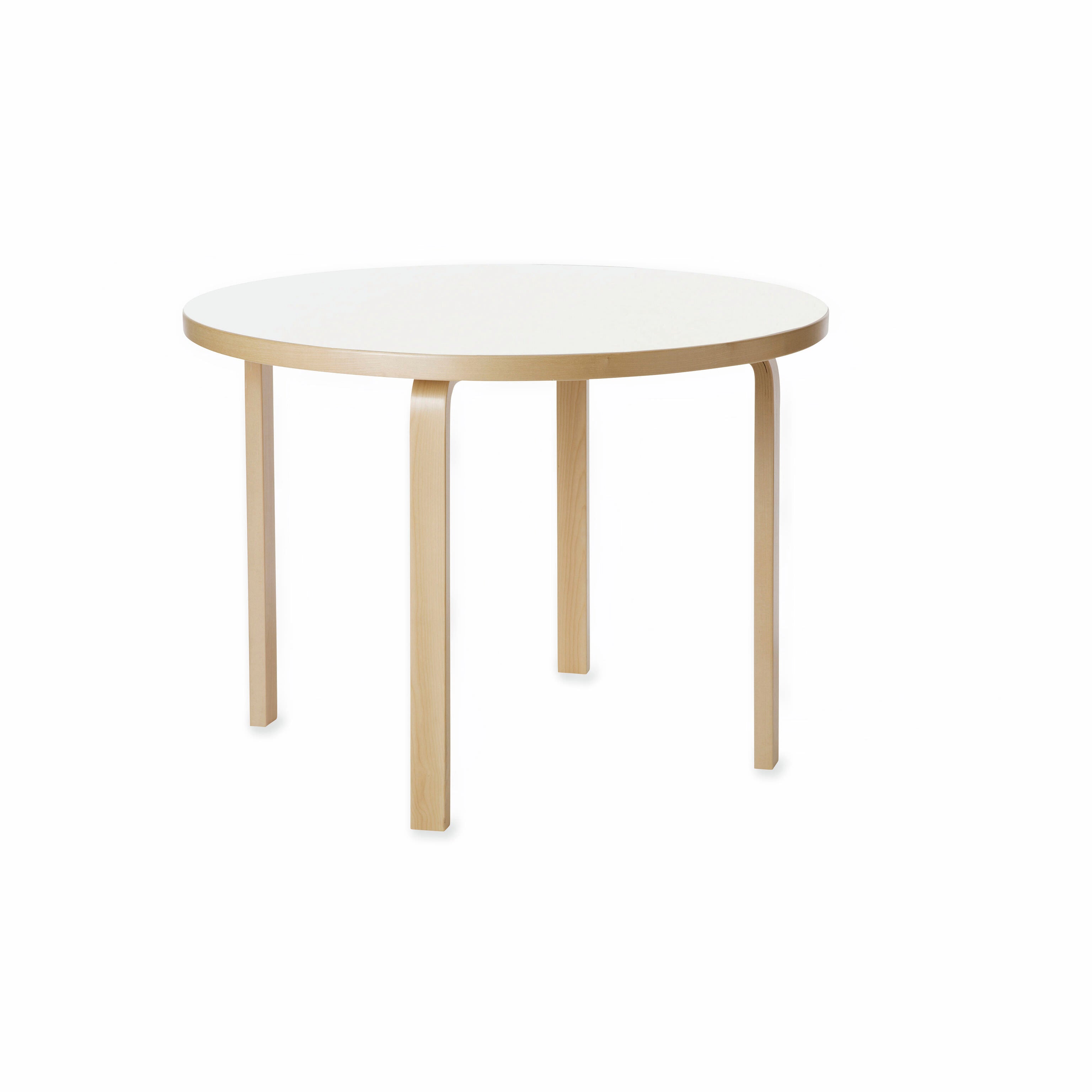 Artek Aalto Round Dining Table - White Birch Wood