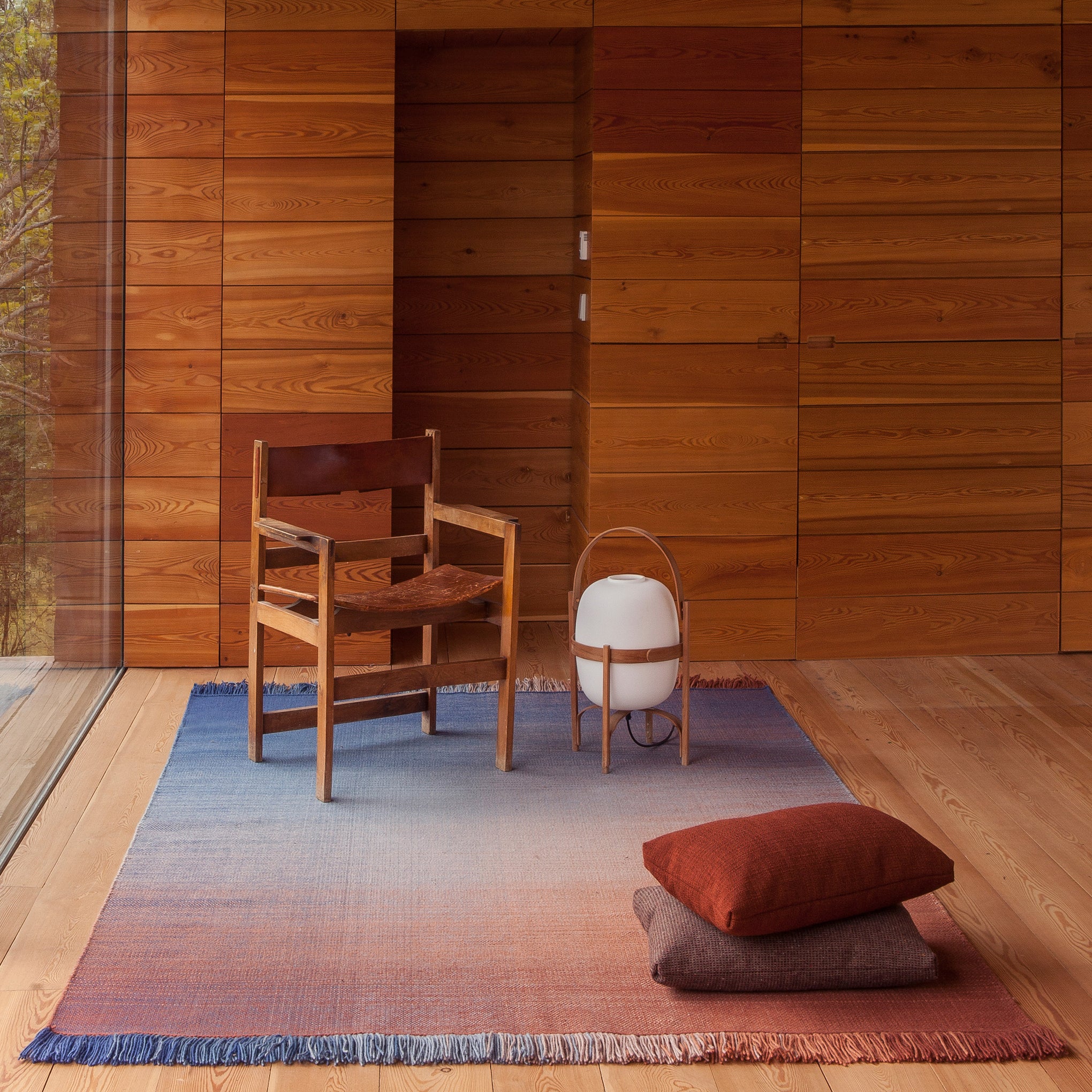 Nanimarquina Handmade Blue Gradient Shade Rug