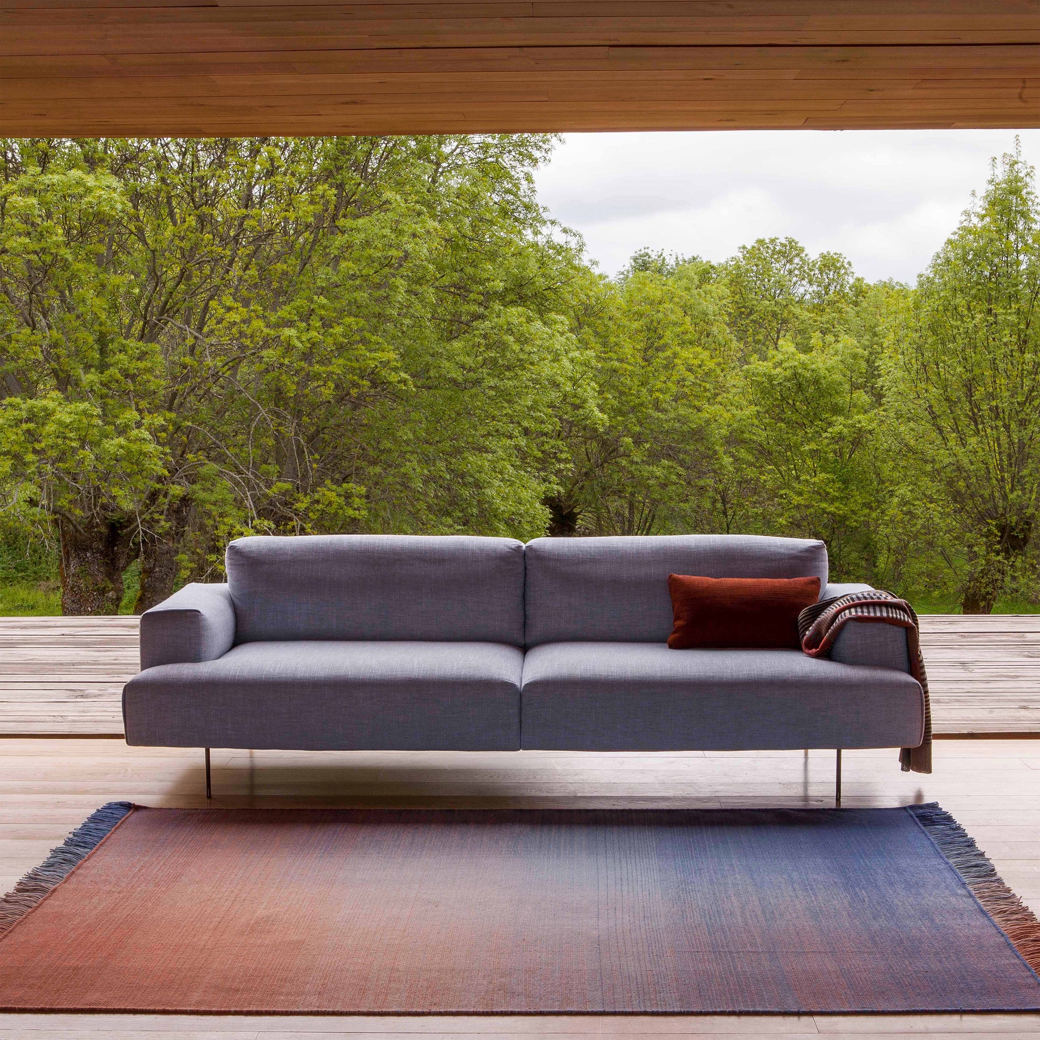 Nanimarquina Handmade Blue Gradient Shade Rug