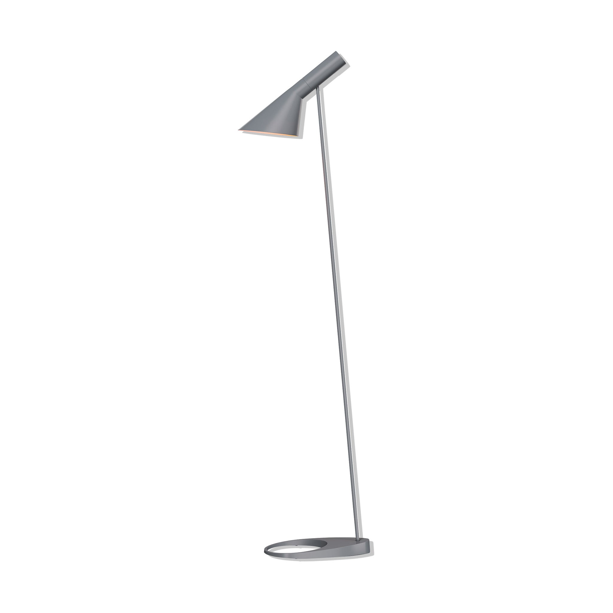 Arne Jacobsen AJ Floor Lamp - Adjustable Reading Light in Pale Petroleum