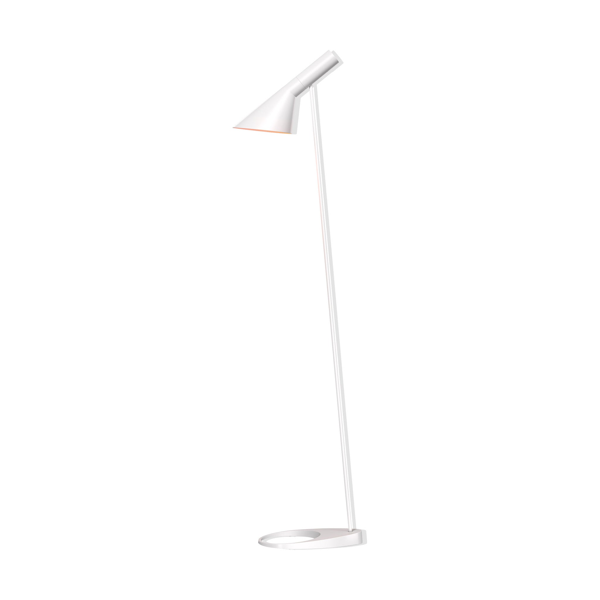 Arne Jacobsen AJ Floor Lamp - Adjustable Reading Light in Pale Petroleum