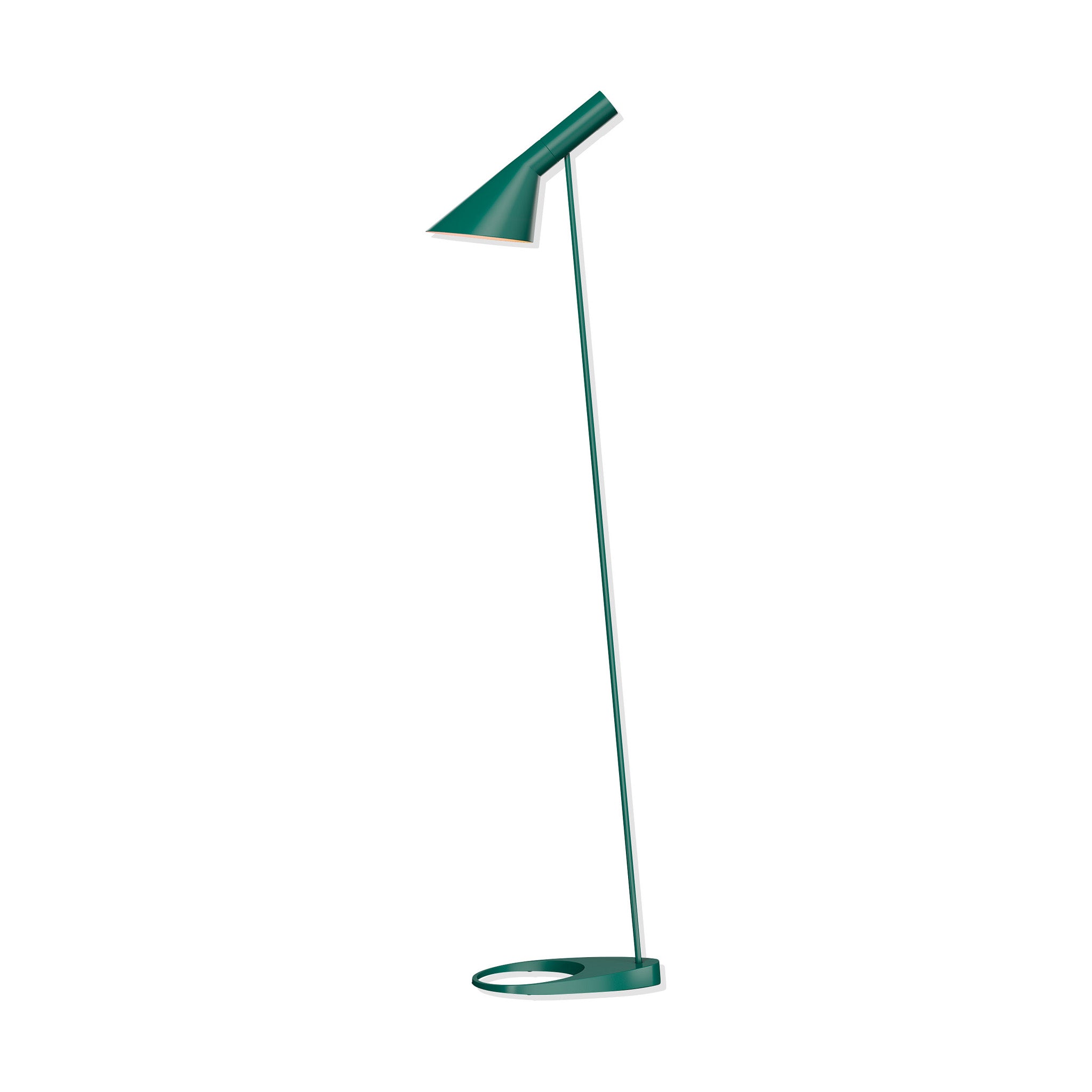 Arne Jacobsen AJ Floor Lamp - Adjustable Reading Light in Pale Petroleum