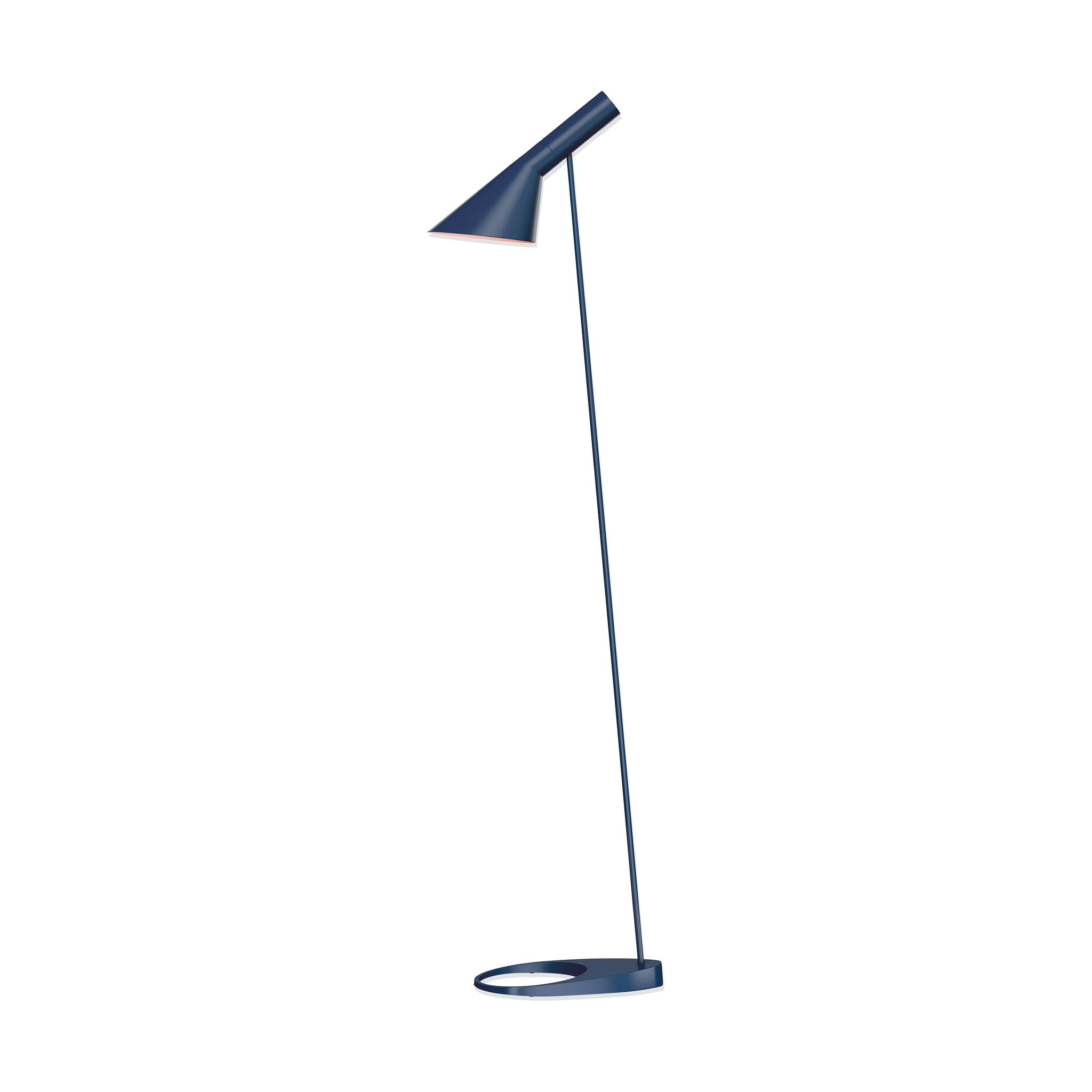Arne Jacobsen AJ Floor Lamp - Adjustable Reading Light in Pale Petroleum