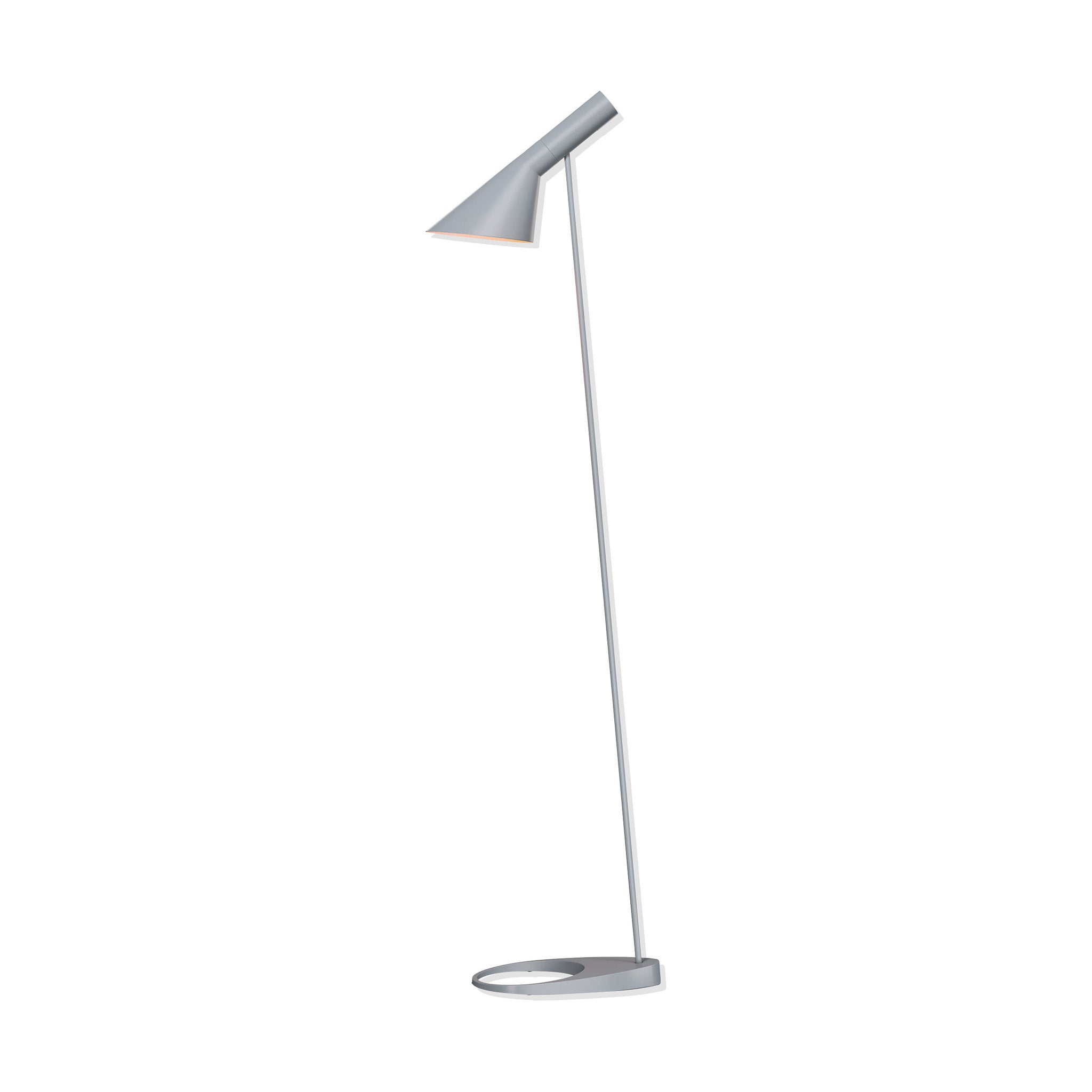 Arne Jacobsen AJ Floor Lamp - Adjustable Reading Light in Pale Petroleum
