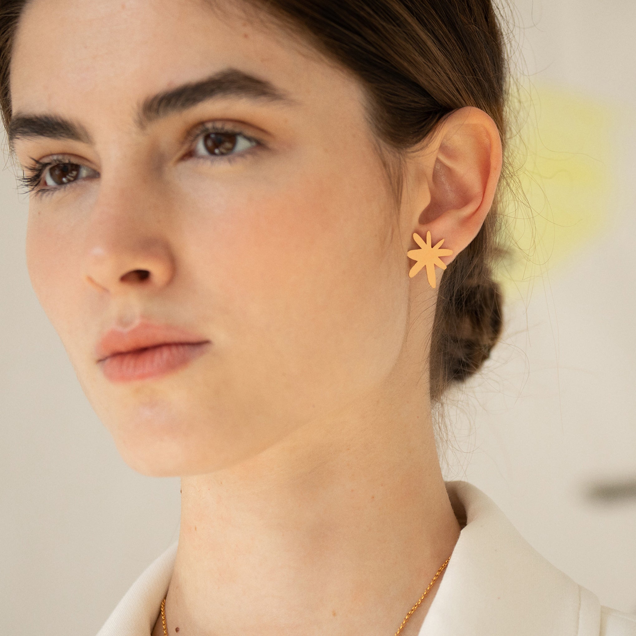 Joan Miró 24k Gold-Plated Star Earrings – Handcrafted in Spain