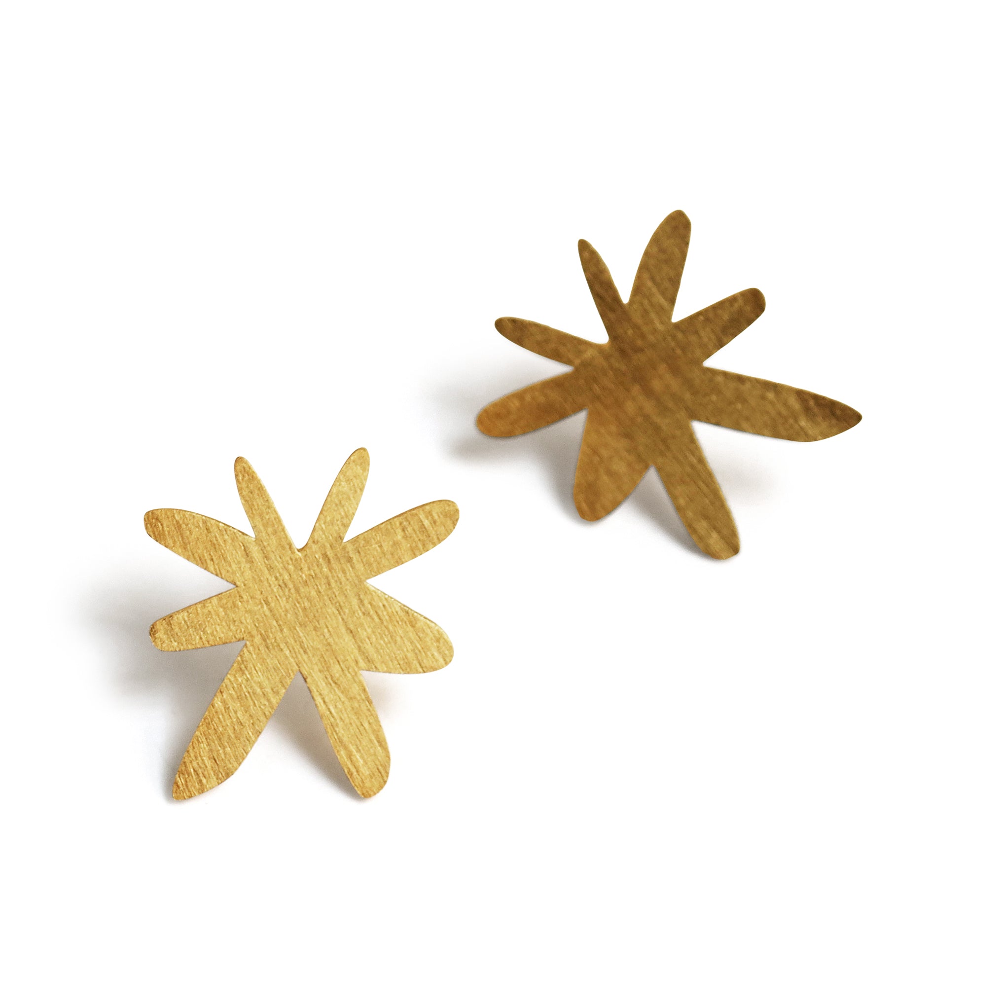 Joan Miró 24k Gold-Plated Star Earrings – Handcrafted in Spain