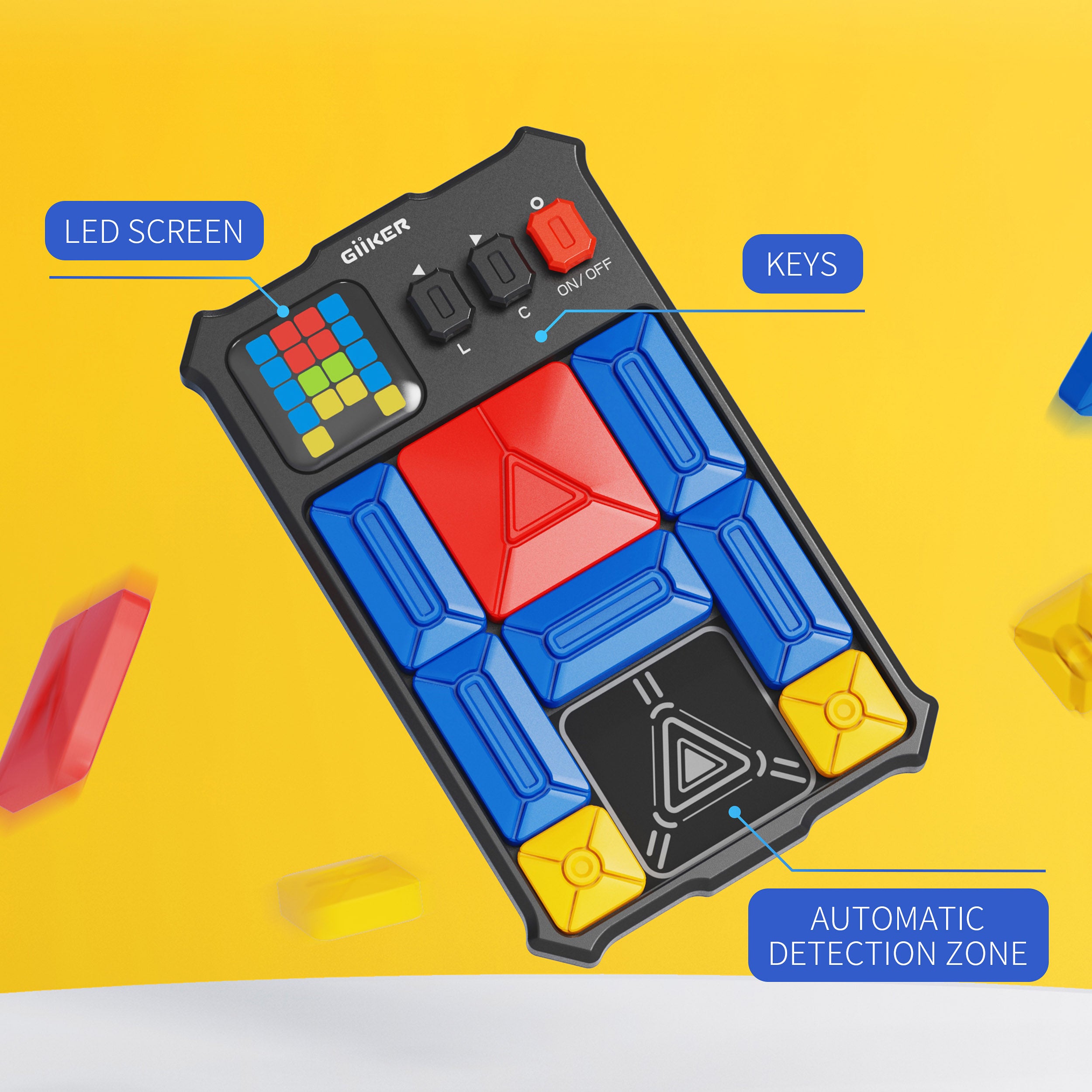 Giiker Super Slider Puzzle Game for Kids & Adults - Travel-Friendly Brain Teaser