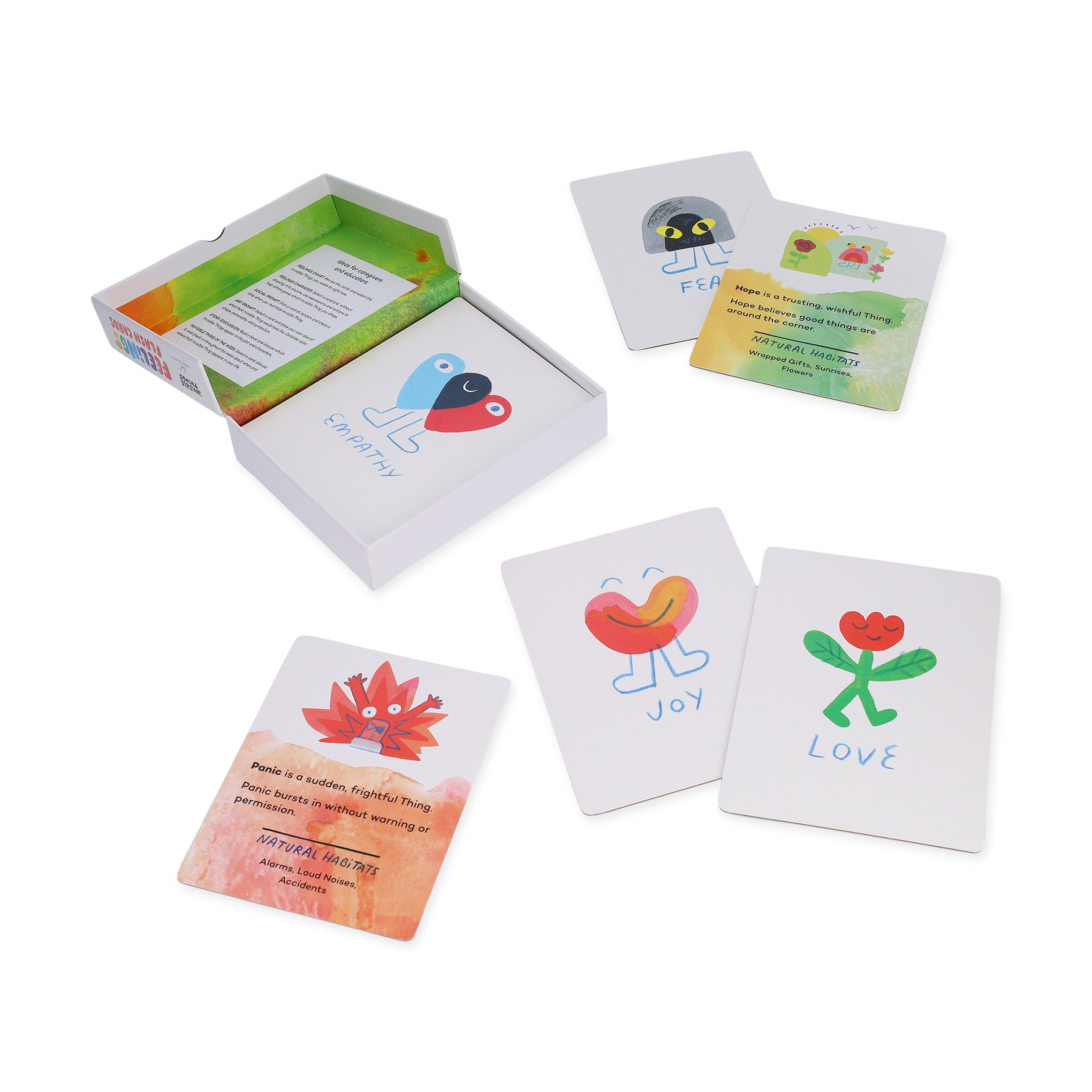 Invisible Things Feelings Flashcards for Kids - Emotional Learning Cards