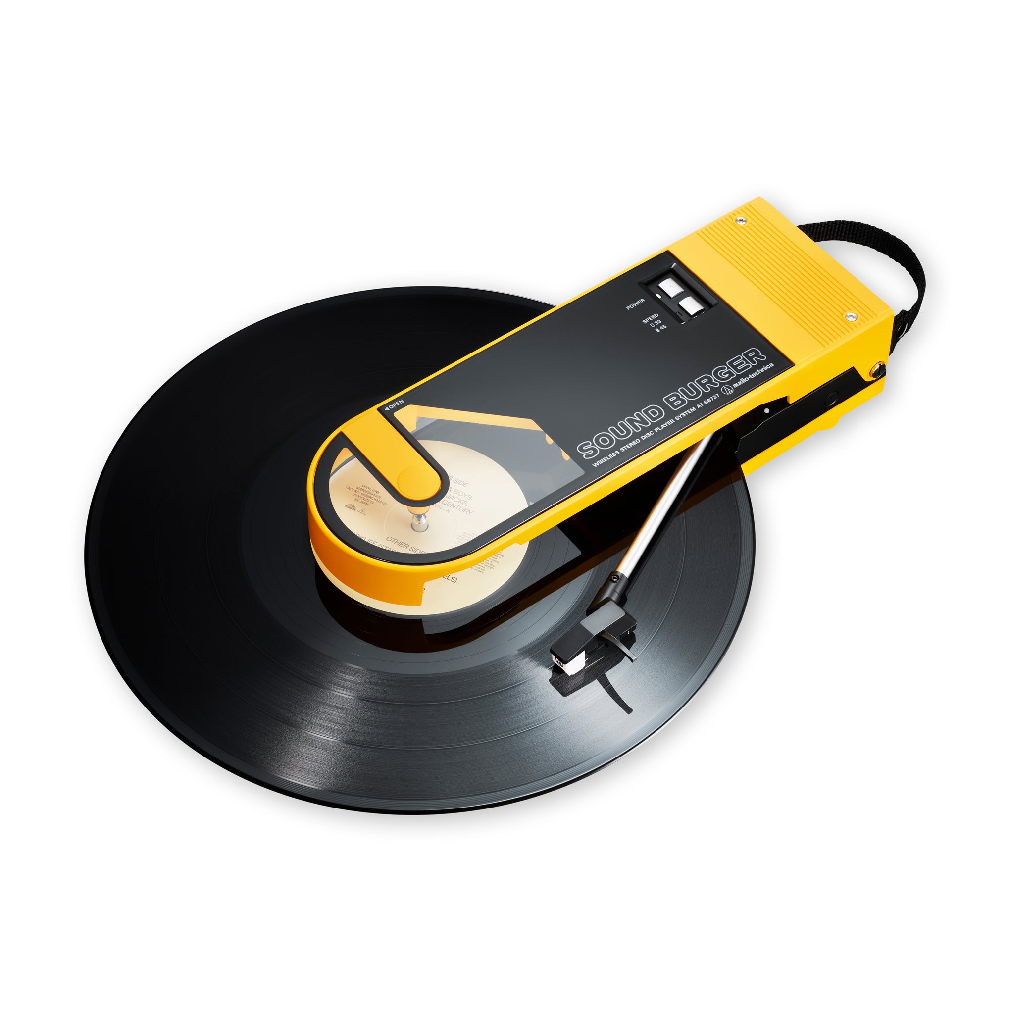 Audio-Technica Sound Burger Portable Bluetooth Turntable - Yellow