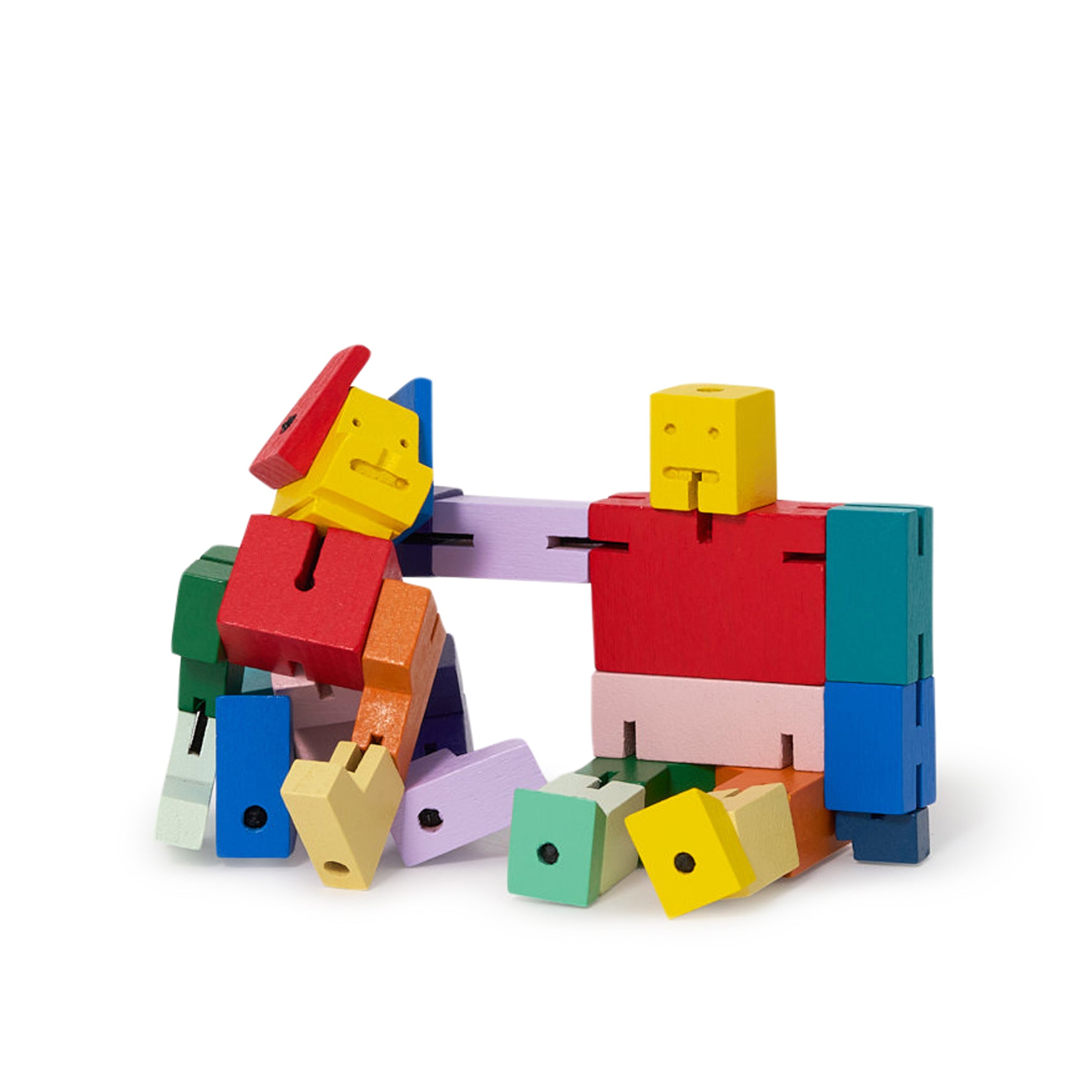 Cubebot® Micro and Milo Dog Wooden Puzzle Toy Set for Kids