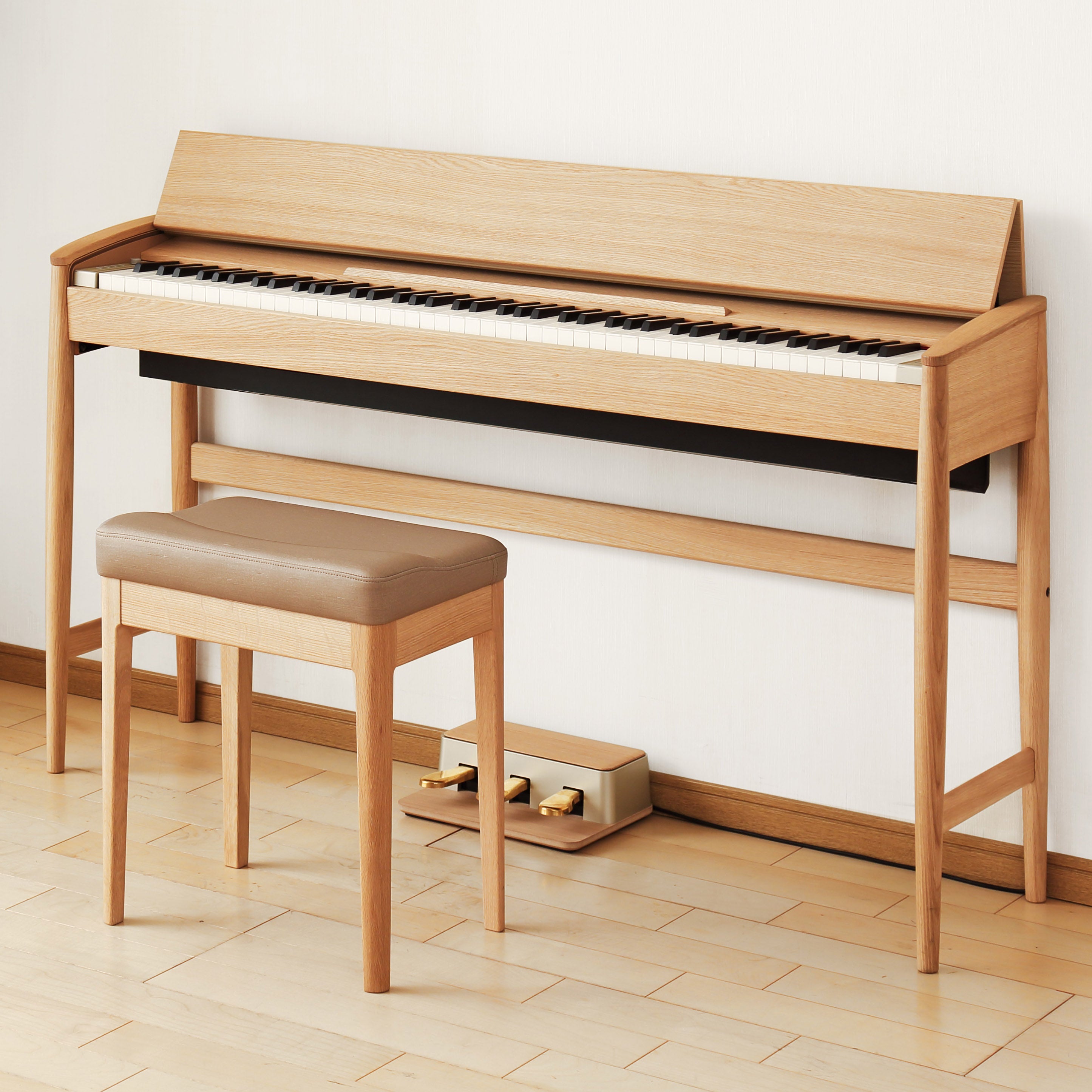 Roland Kiyola Oak Wood Digital Piano with Bluetooth & Ivory Keys
