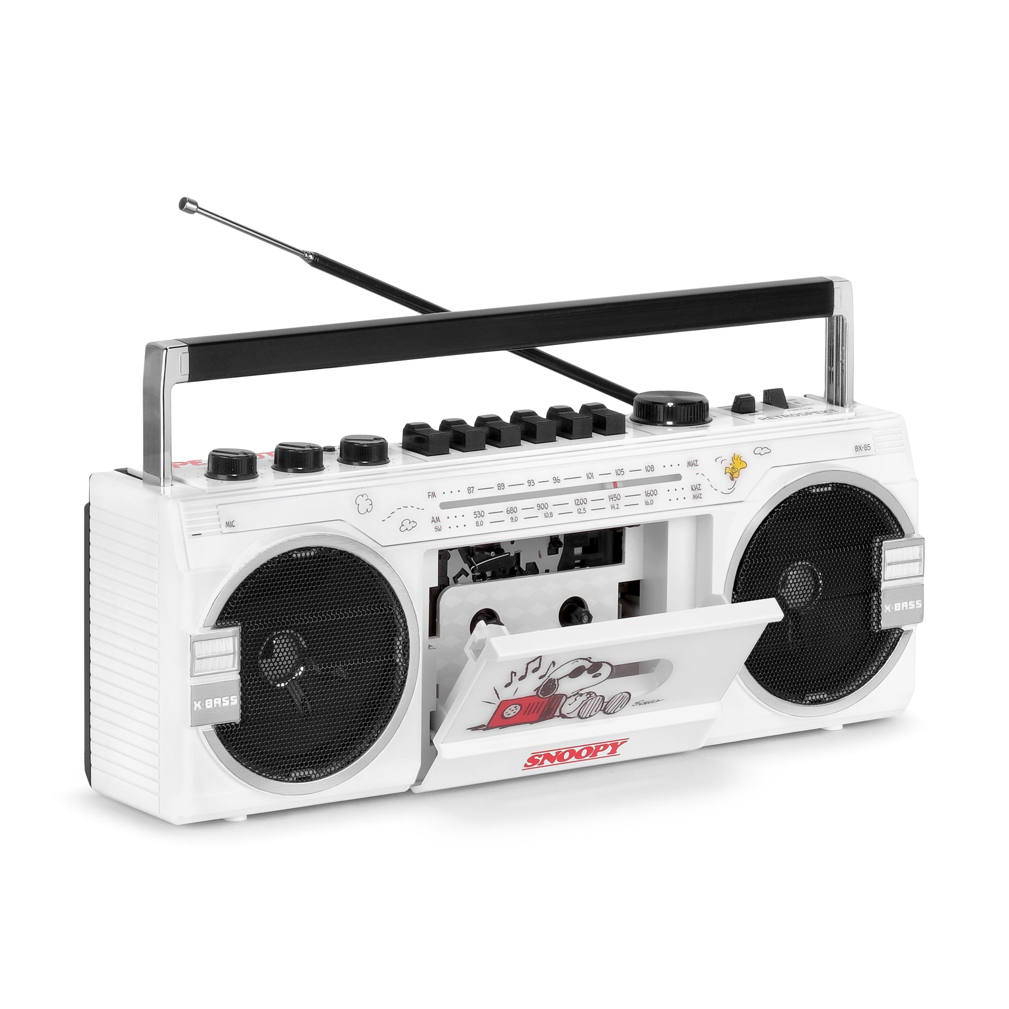 Retrospekt Snoopy Bluetooth Boombox with Cassette Player