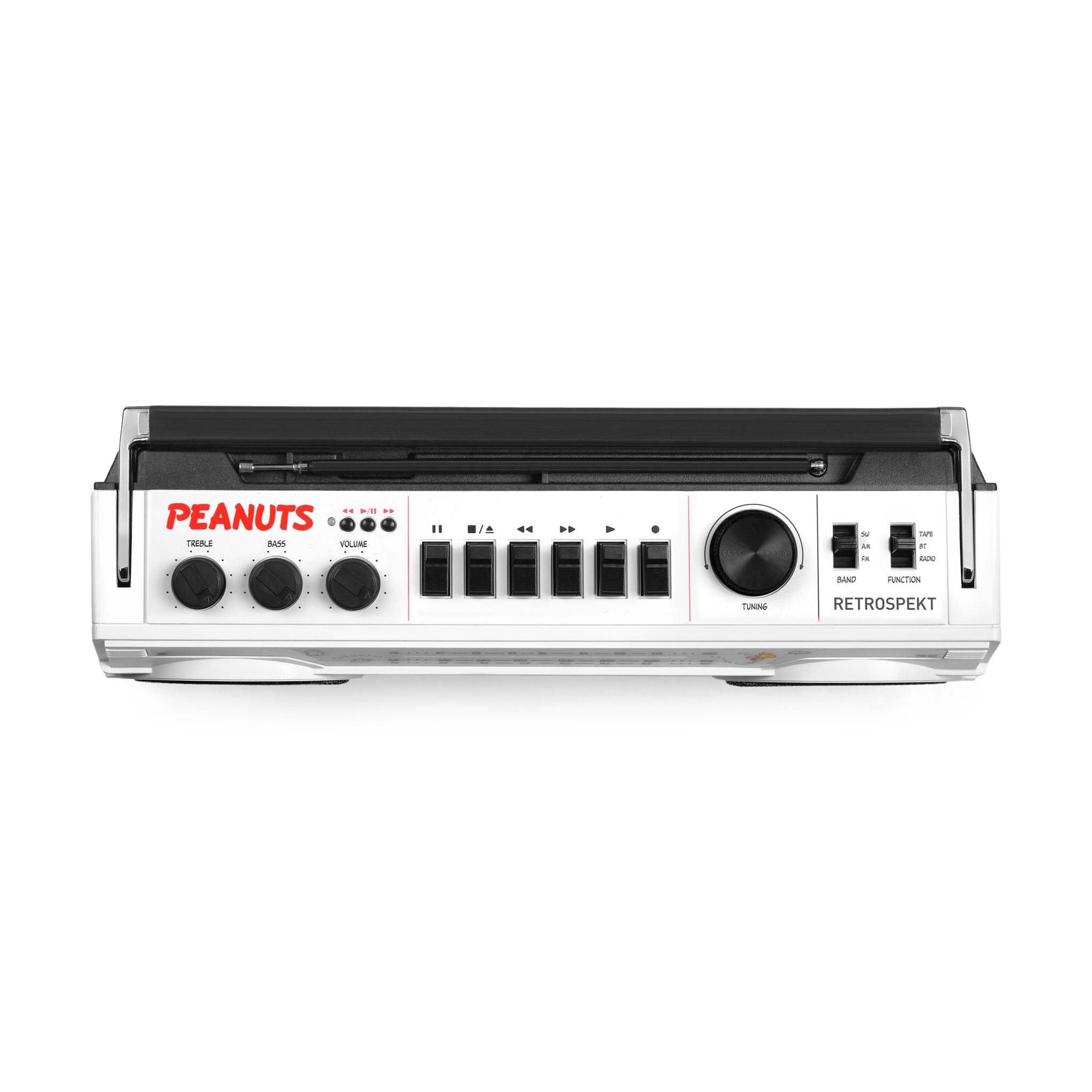 Retrospekt Snoopy Bluetooth Boombox with Cassette Player