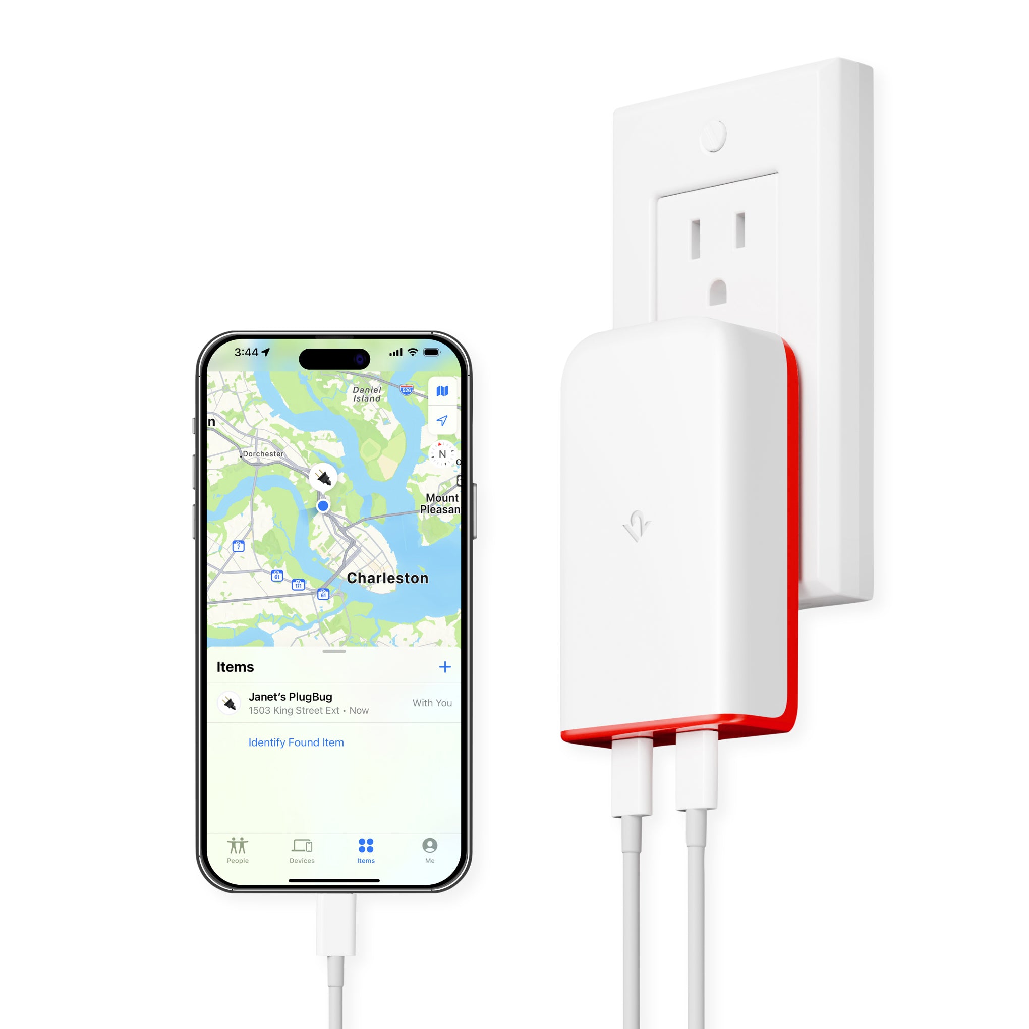 PlugBug USB-C Charger with FindMy | 50W GaN Travel Adapter