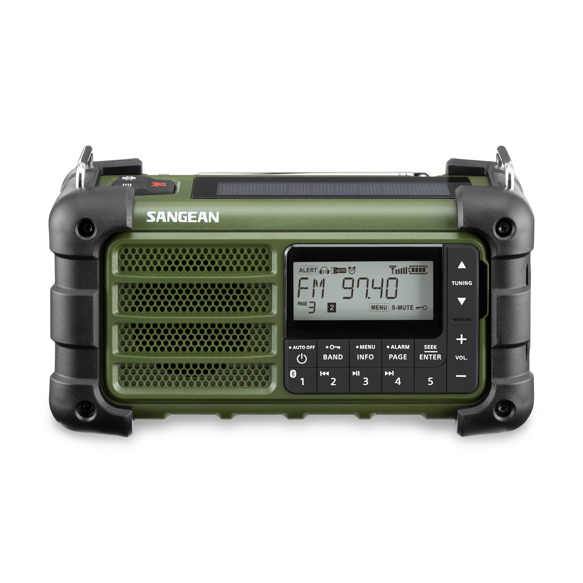Sangean MMR-99 Emergency Radio with Solar, Hand Crank & NOAA Weather