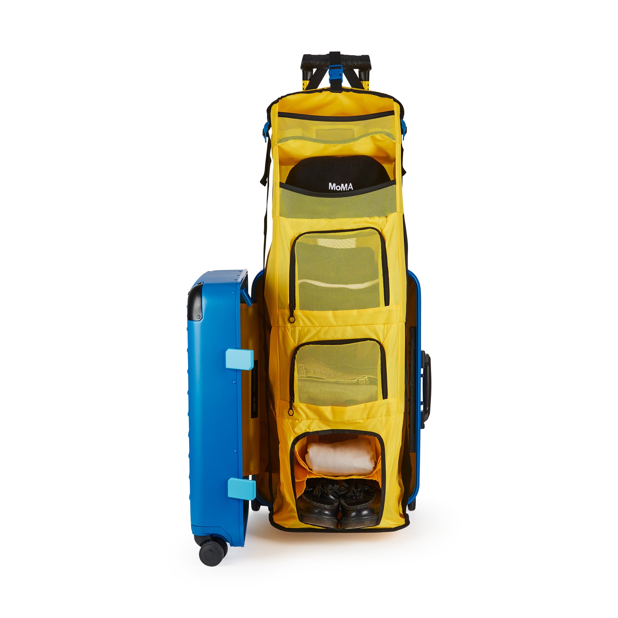 Solgaard Carry-On Suitcase with Closet Organizer - Blue