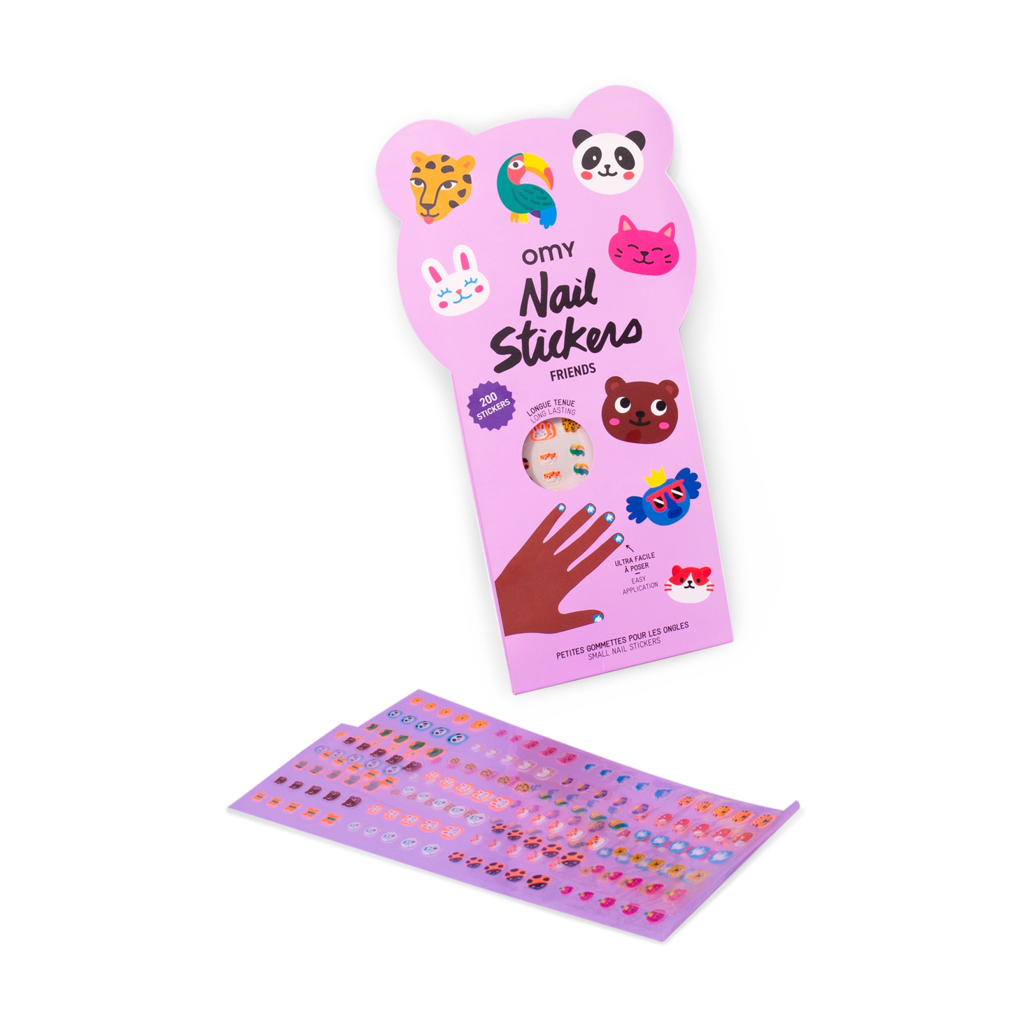 Kids Nail Stickers - 200 Fun Friends Designs for Ages 3+