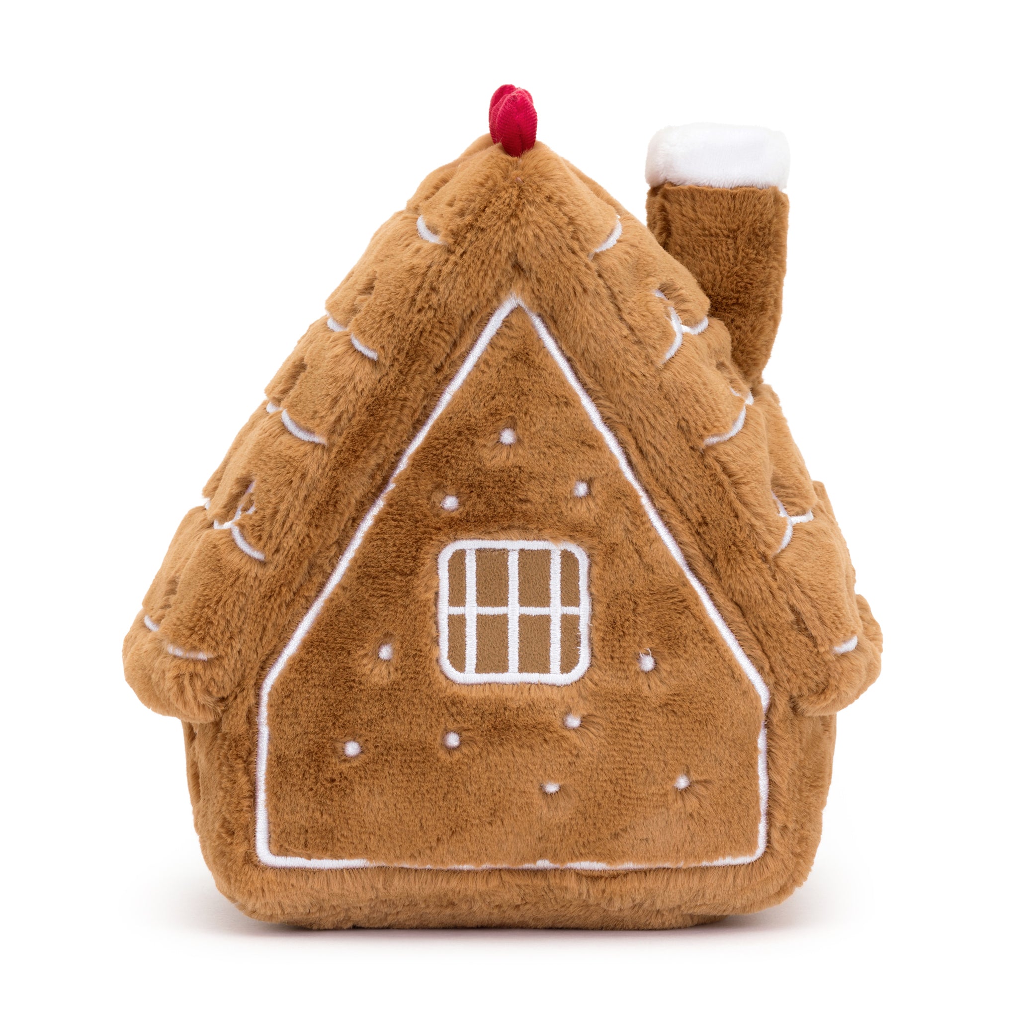 Jellycat Gingerbread House Plush Toy for Holiday Decor