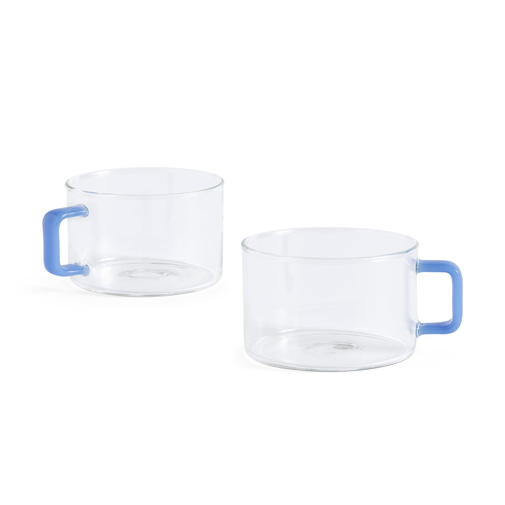 HAY Borosilicate Glass Coffee Cups with Handle - Set of 2