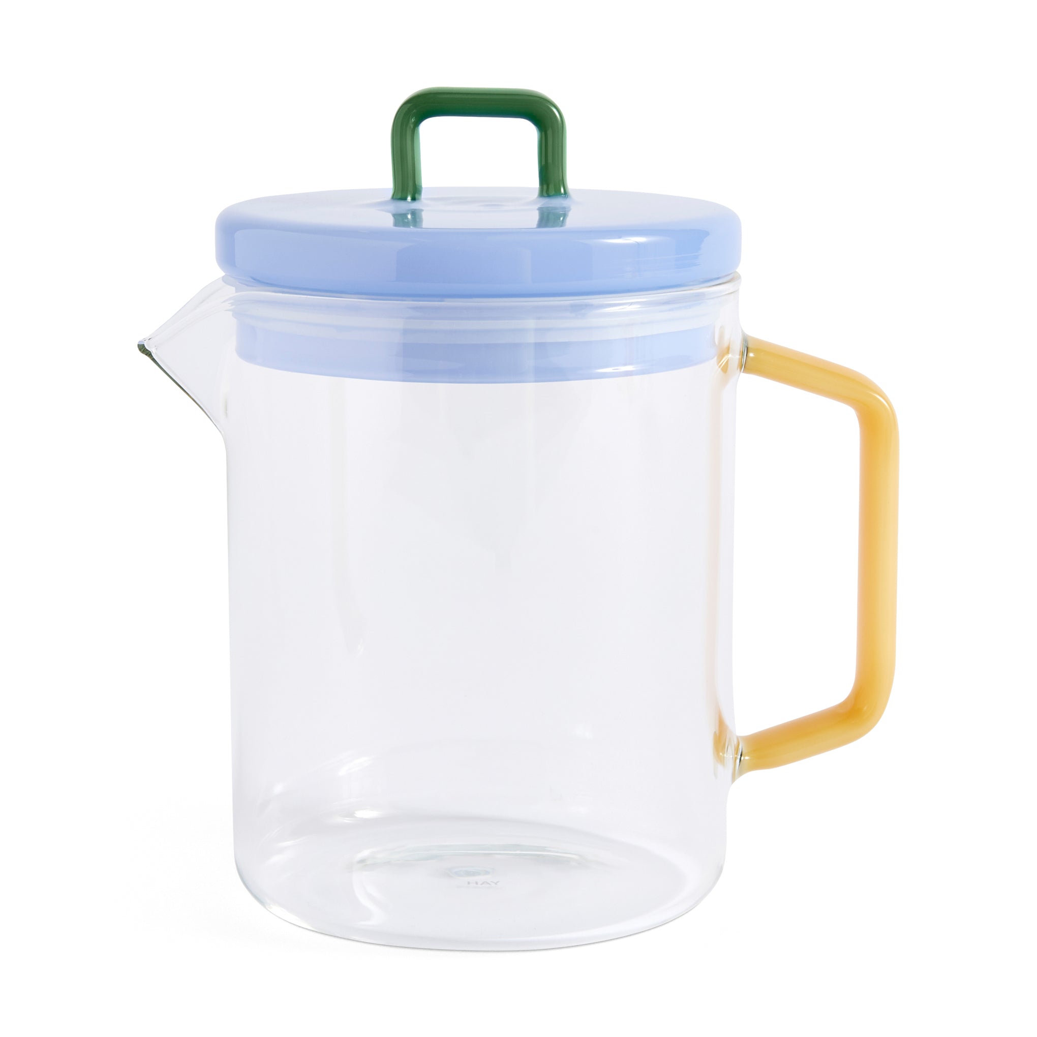 HAY Borosilicate Glass Tea Pot with Colorful Handle