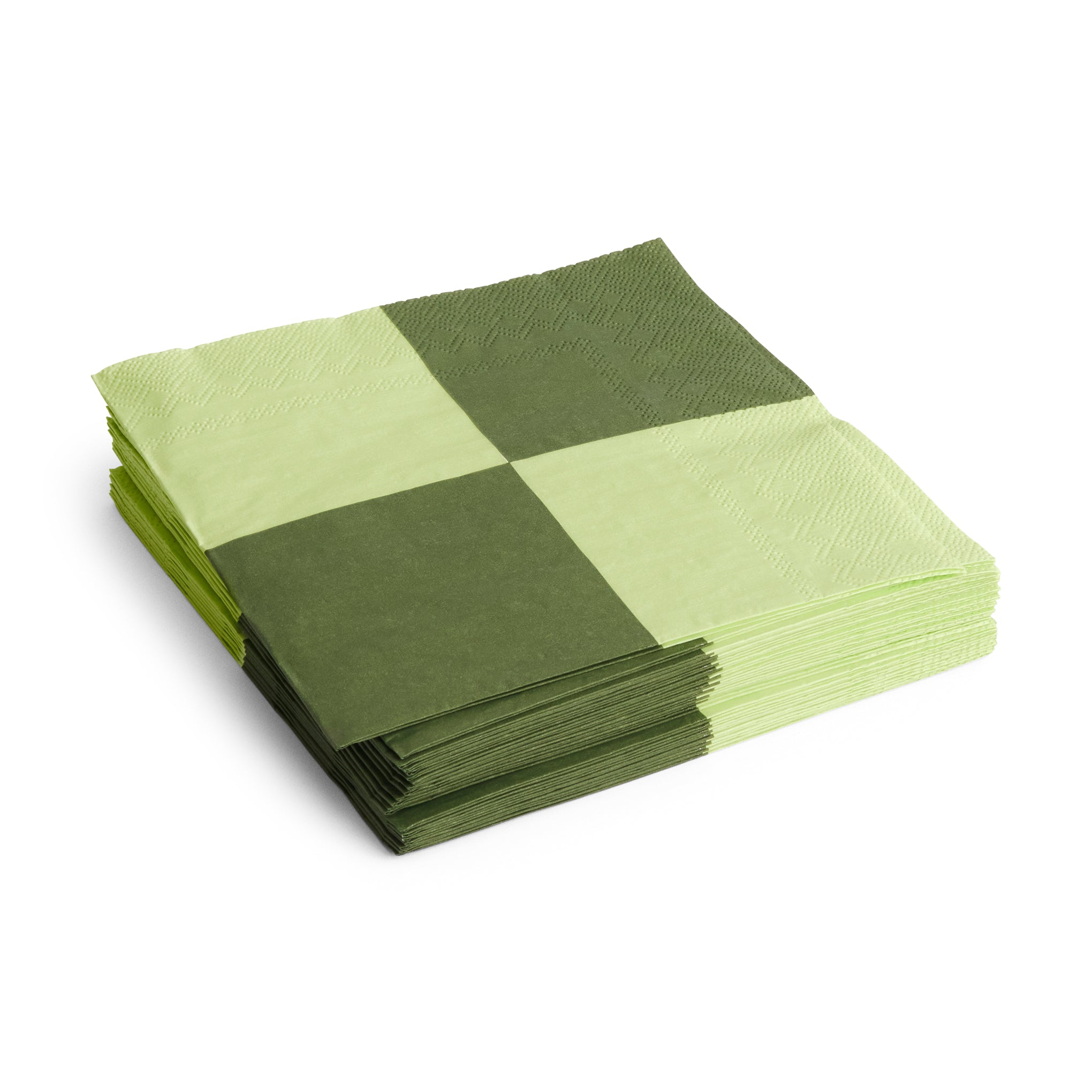 HAY Green Patterned Disposable Napkins - Set of 20 - Eco-Friendly