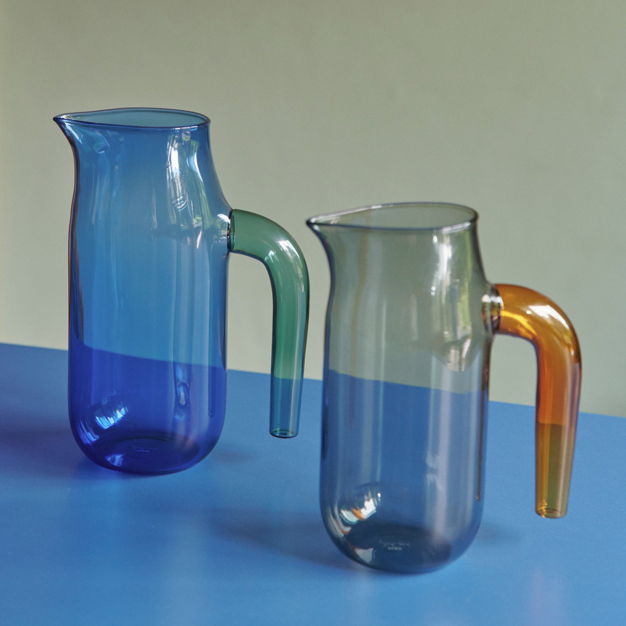 HAY Charcoal Glass Jug - Heat-Resistant Borosilicate Pitcher