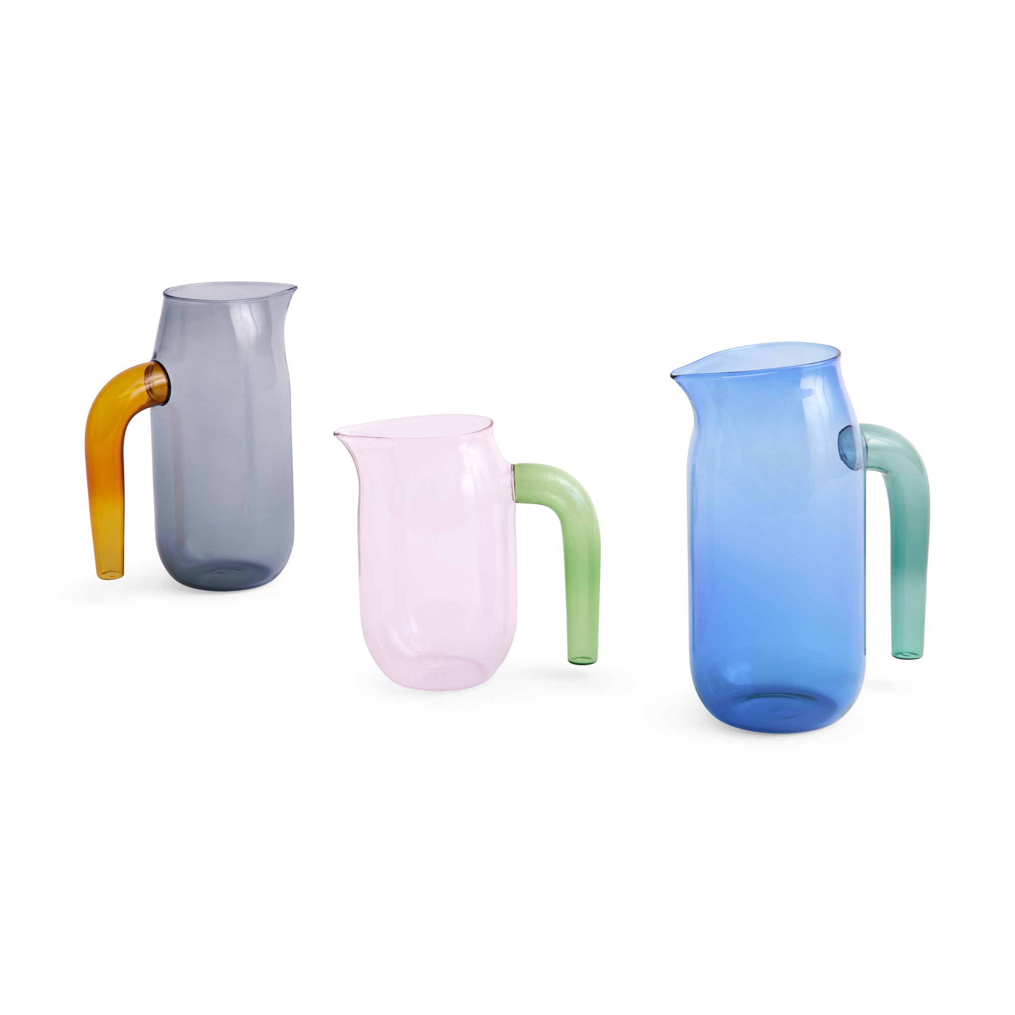 HAY Charcoal Glass Jug - Heat-Resistant Borosilicate Pitcher
