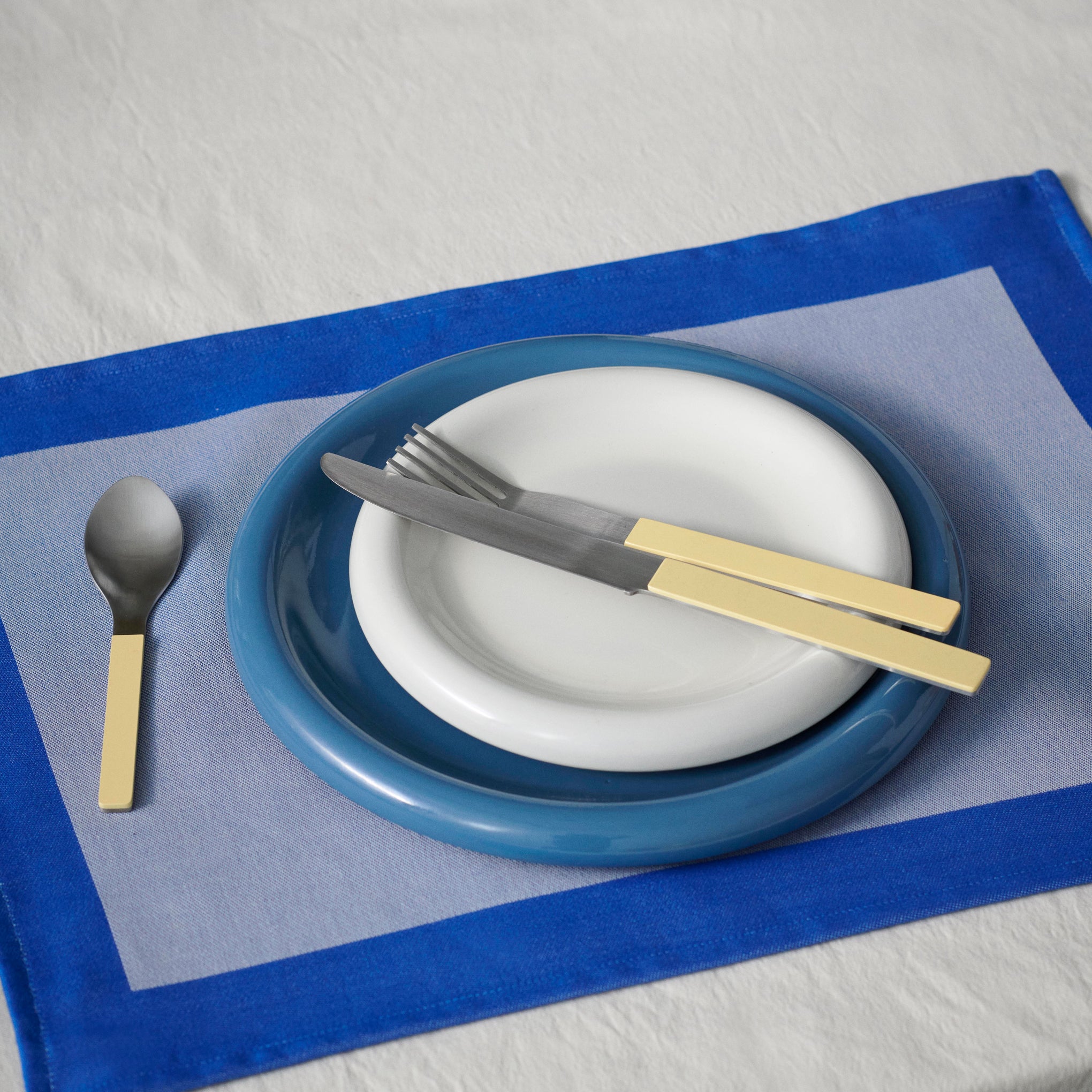 HAY Ram Organic Cotton Placemat - Blue Table Accent