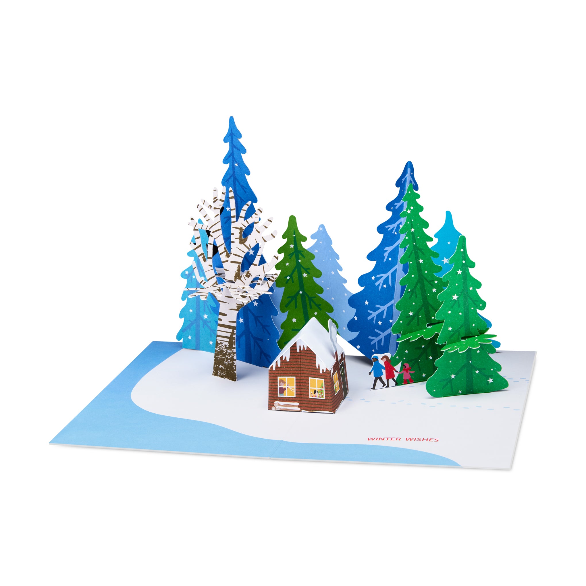 MoMA Winter Wishes Pop-Up Greeting Cards - Set of 8 Handcrafted Holiday Cards