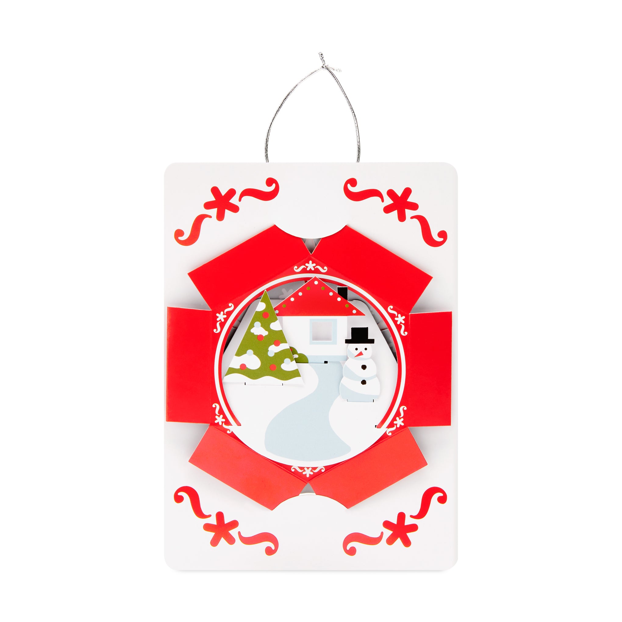 MoMA Snowman Pop-Up Christmas Cards - Set of 8 Handcrafted