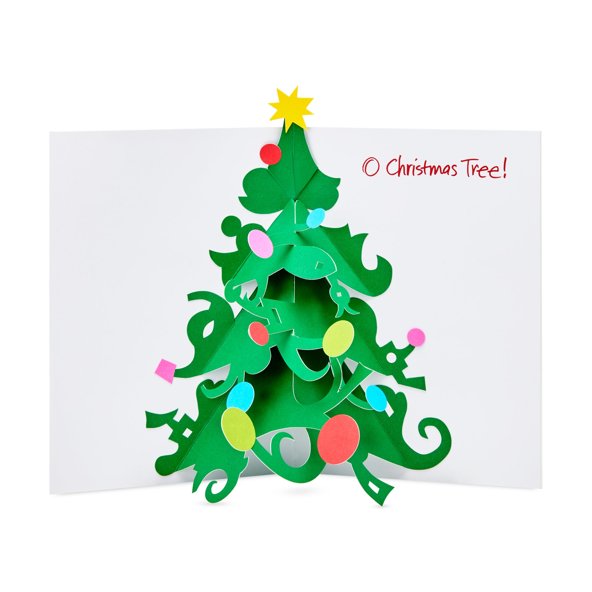 MoMA Handcrafted Christmas Tree Pop-Up Cards - Set of 8