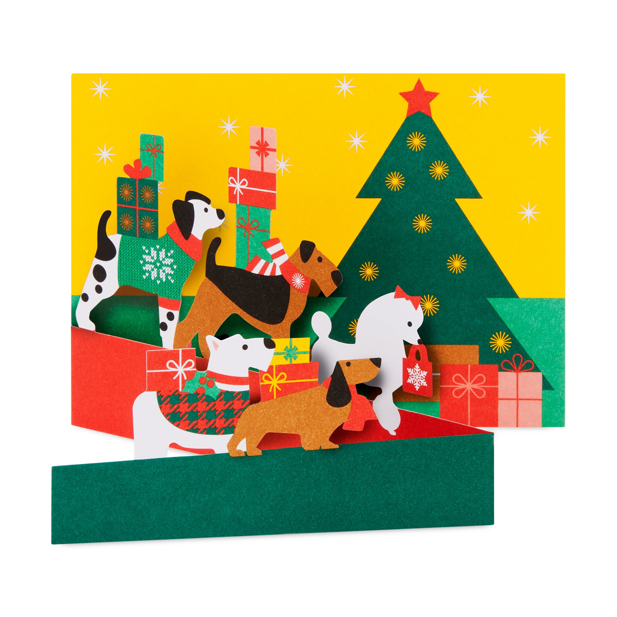 Festive Holiday Pop-Up Cards - Dogs on Parade Set of 8