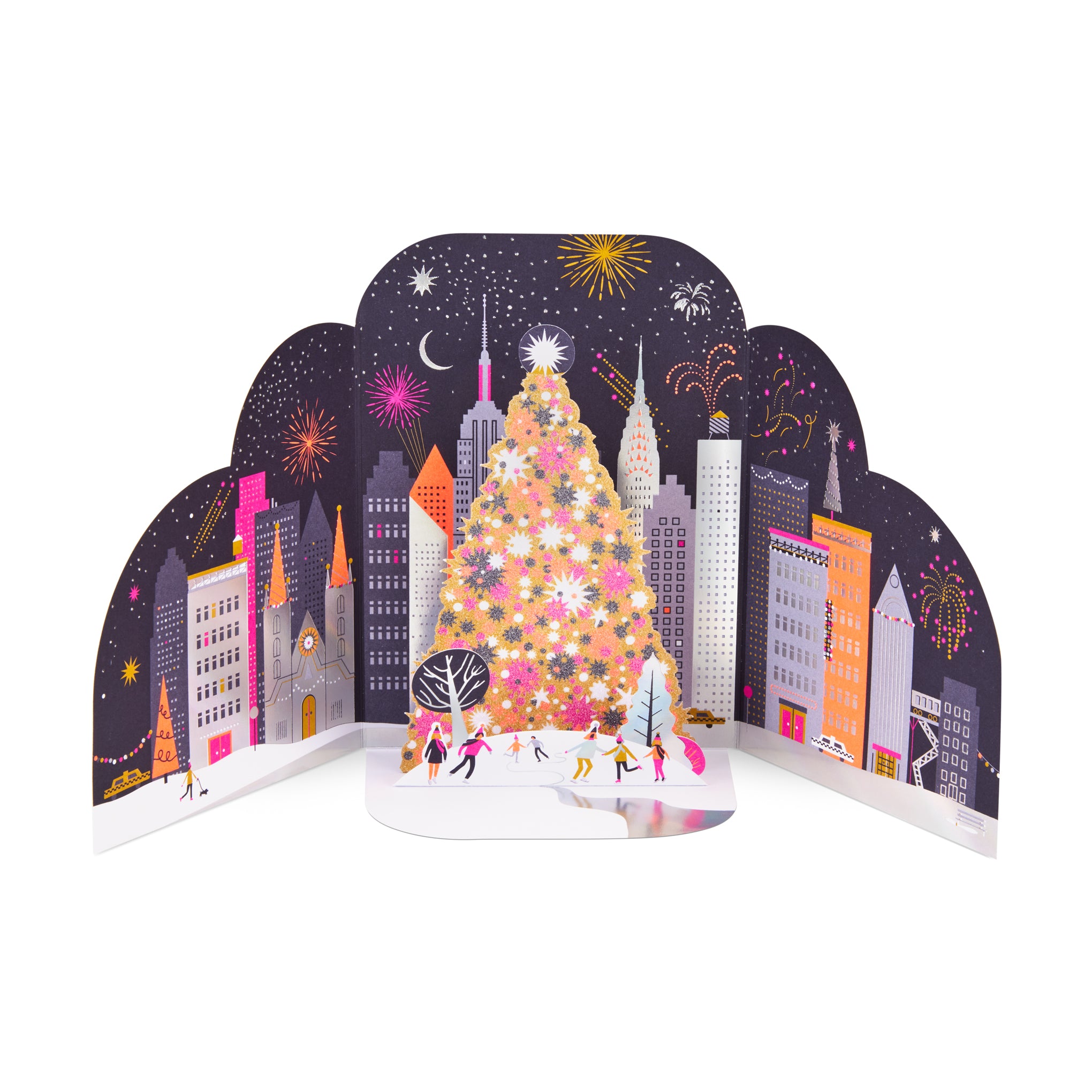 Festive Holiday Pop-Up Greeting Cards - Set of 8 by MoMA