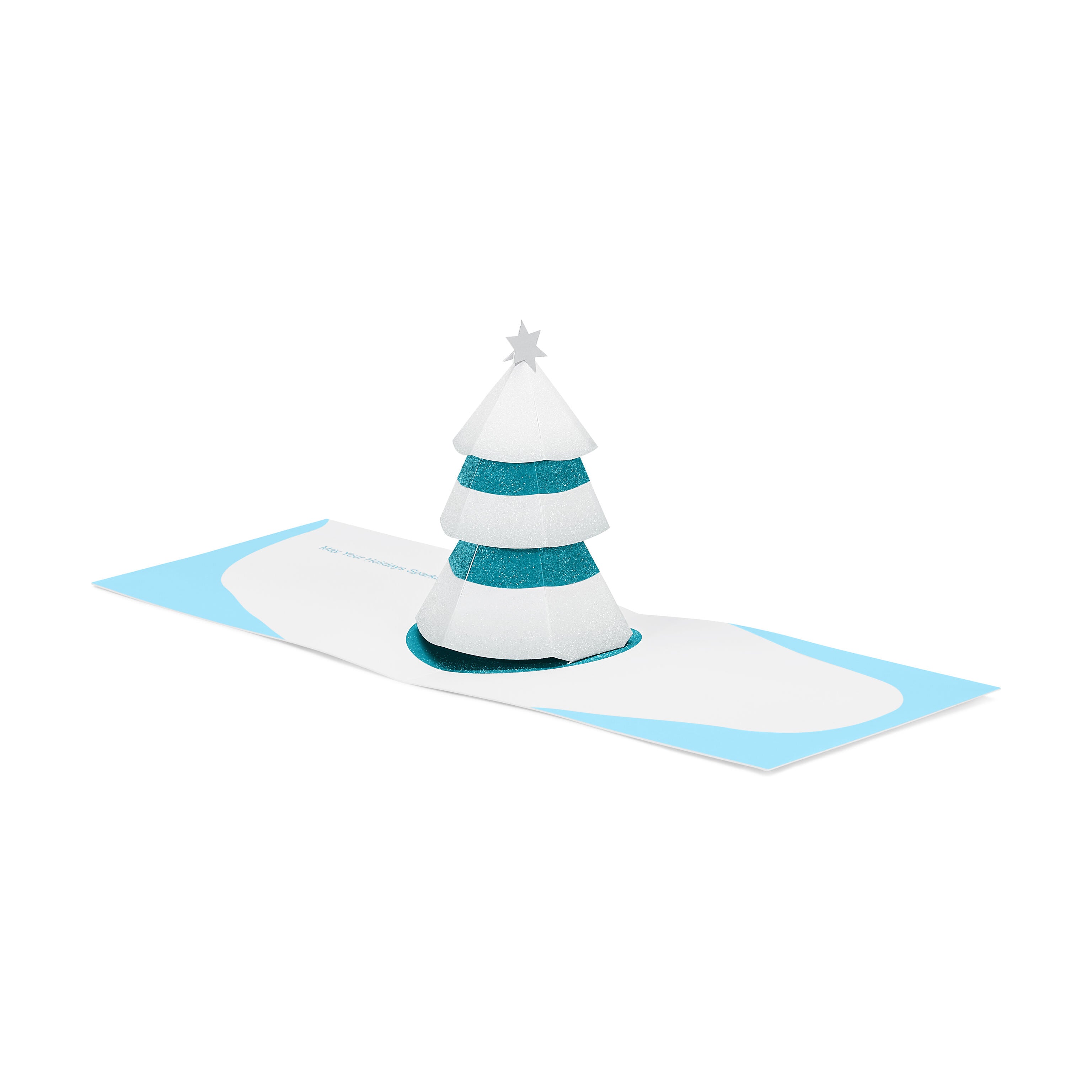 MoMA Winter Spruce 3D Holiday Cards - Set of 8 with Foil