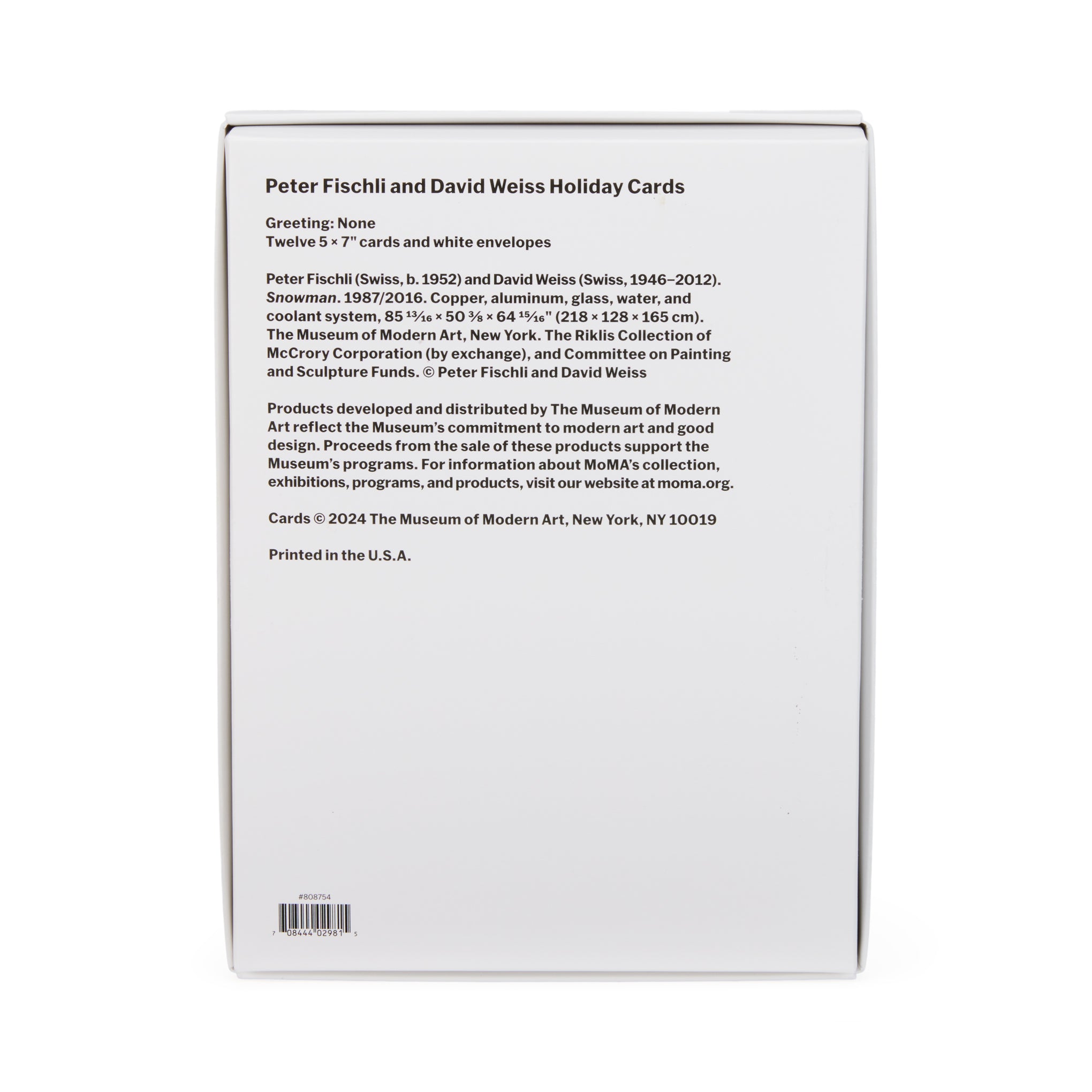 Peter Fischli and David Weiss Snowman Holiday Card Set - 12 Cards