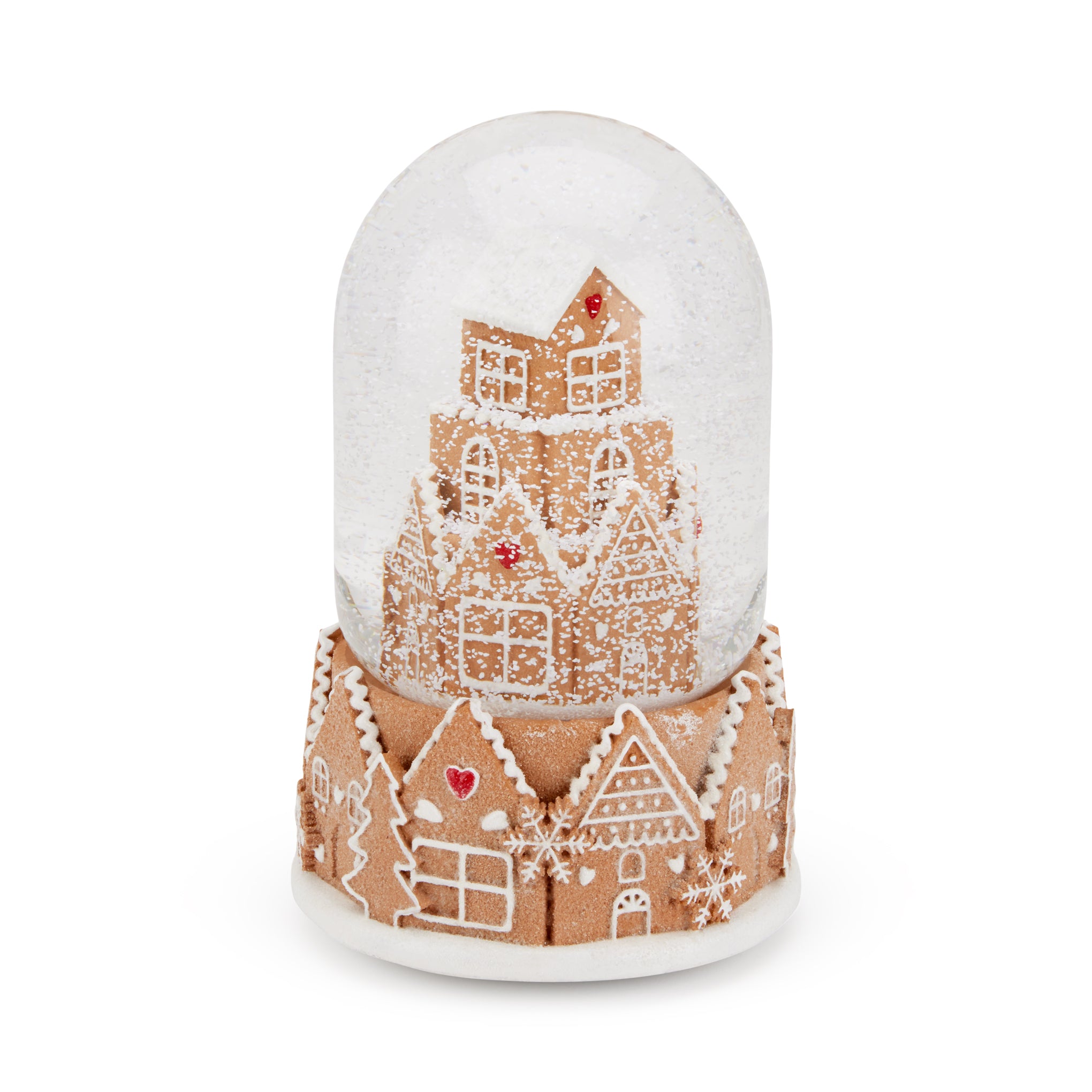 Gingerbread Christmas Snow Globe with Music Box
