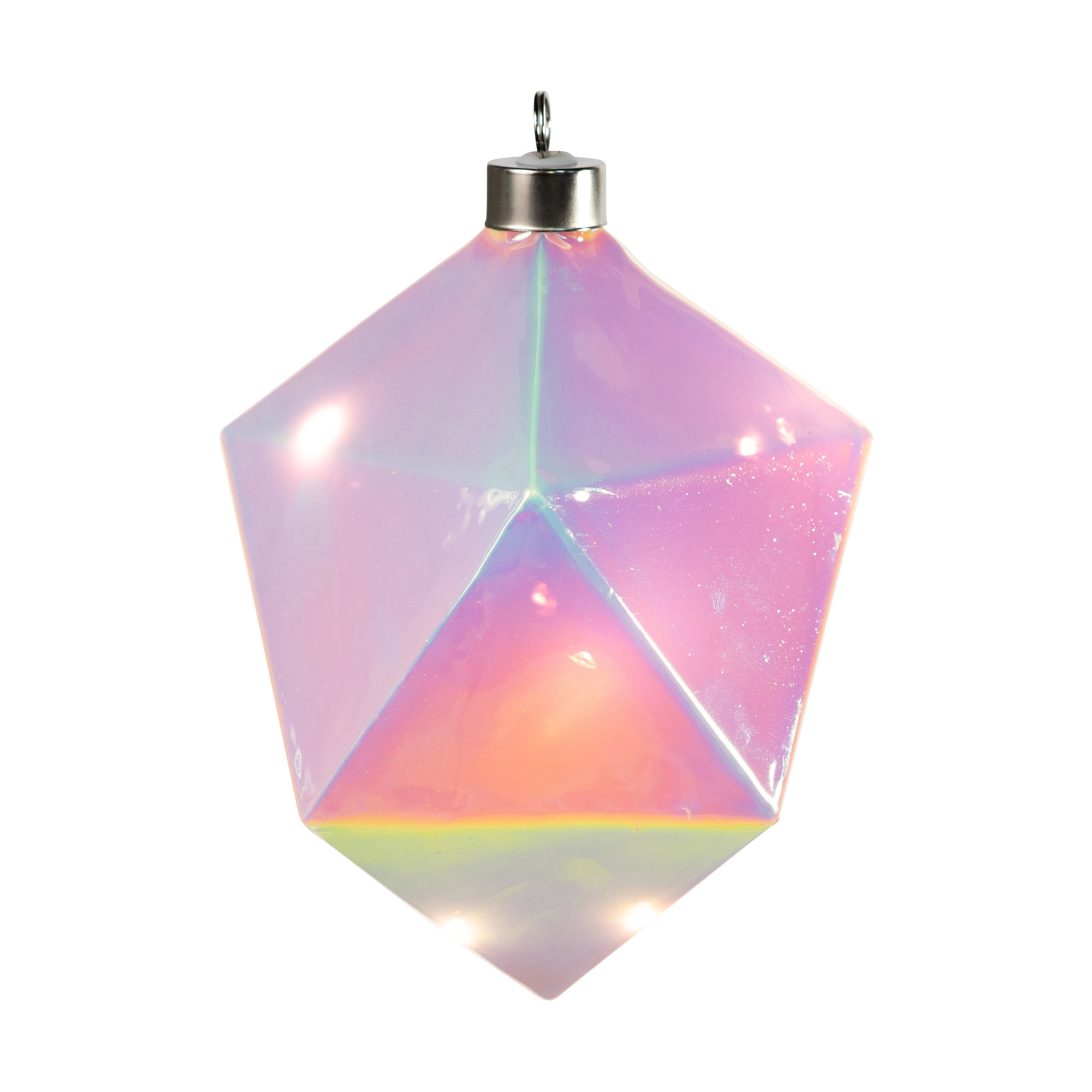 MoMA LED Glass Holiday Ornament - Winter Gems Prism Light