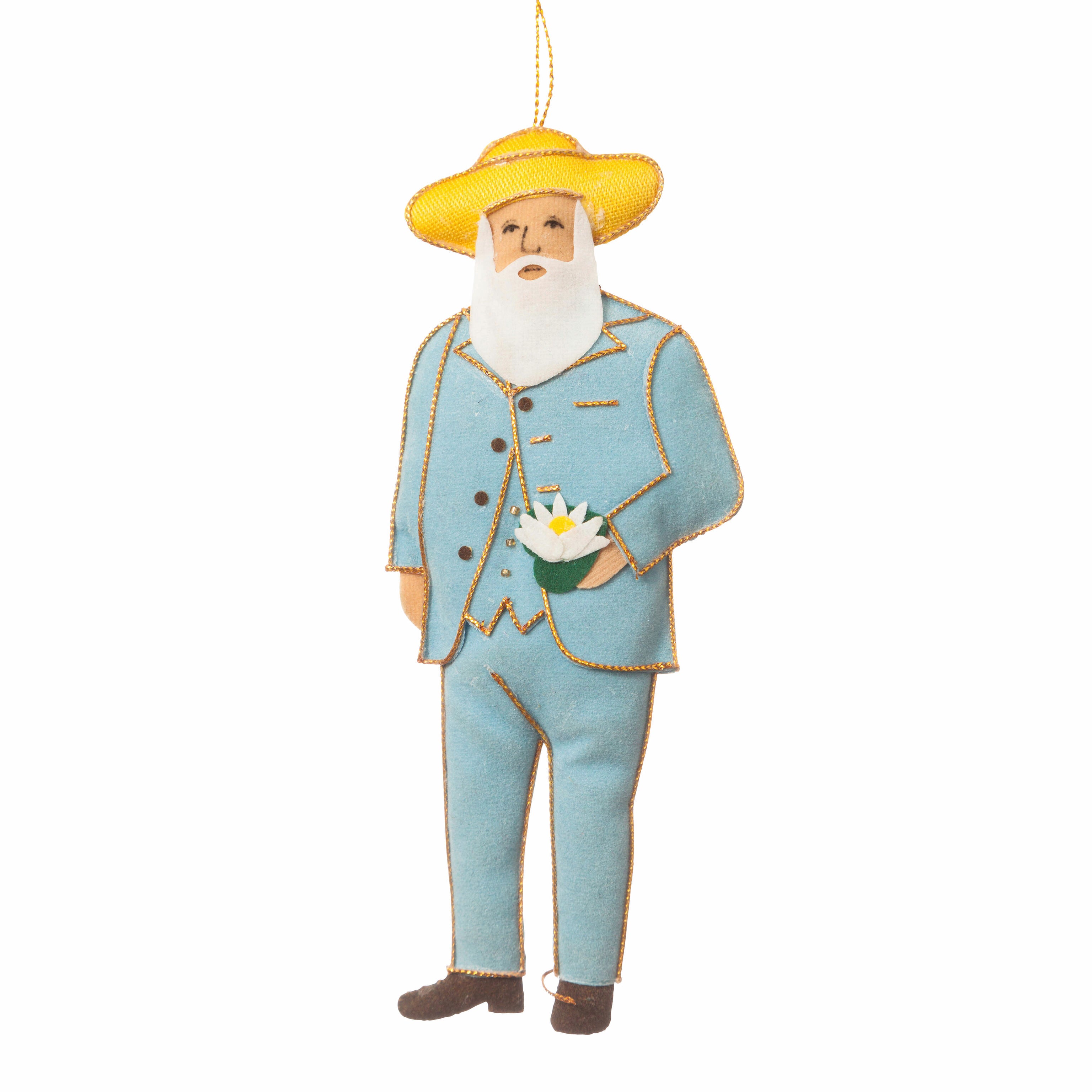 Claude Monet Handmade Embroidered Holiday Ornament – St. Nicolas