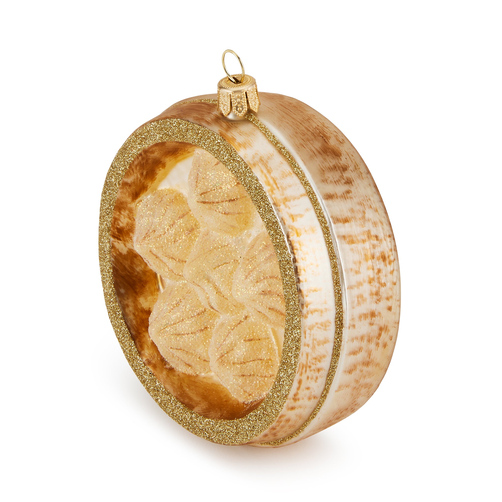 Hand-Painted Soup Dumplings Glass Christmas Ornament