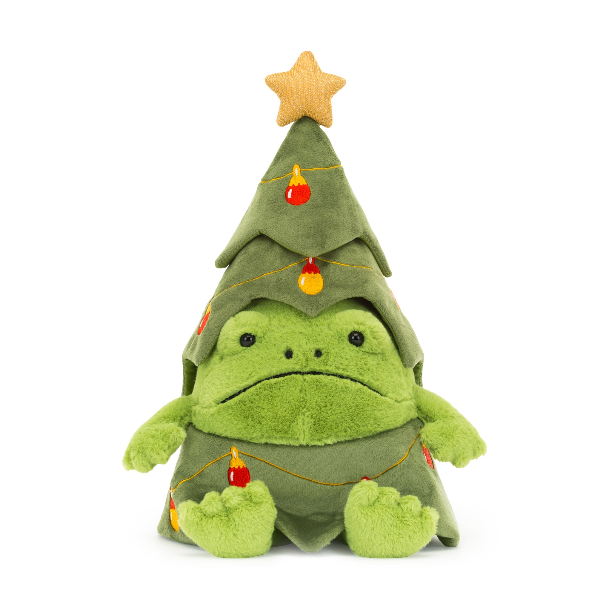 Jellycat Ricky Frog Christmas Plush Toy 10" Holiday Decor