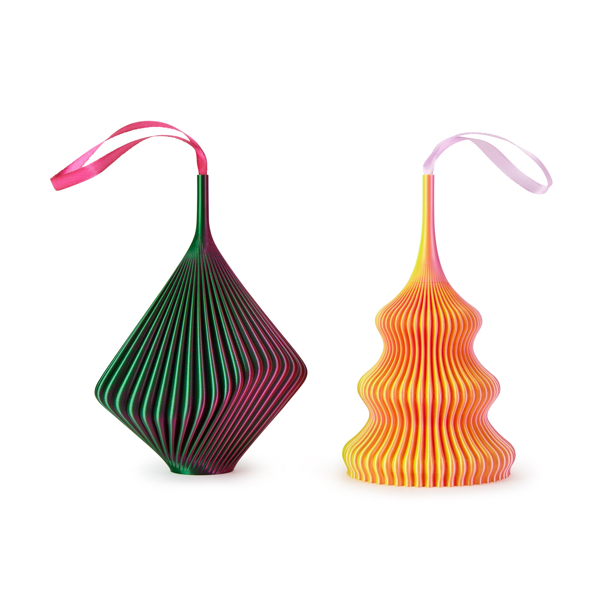 Eco-Friendly 3D-Printed Holiday Ornaments by Sheyn - Set of 2