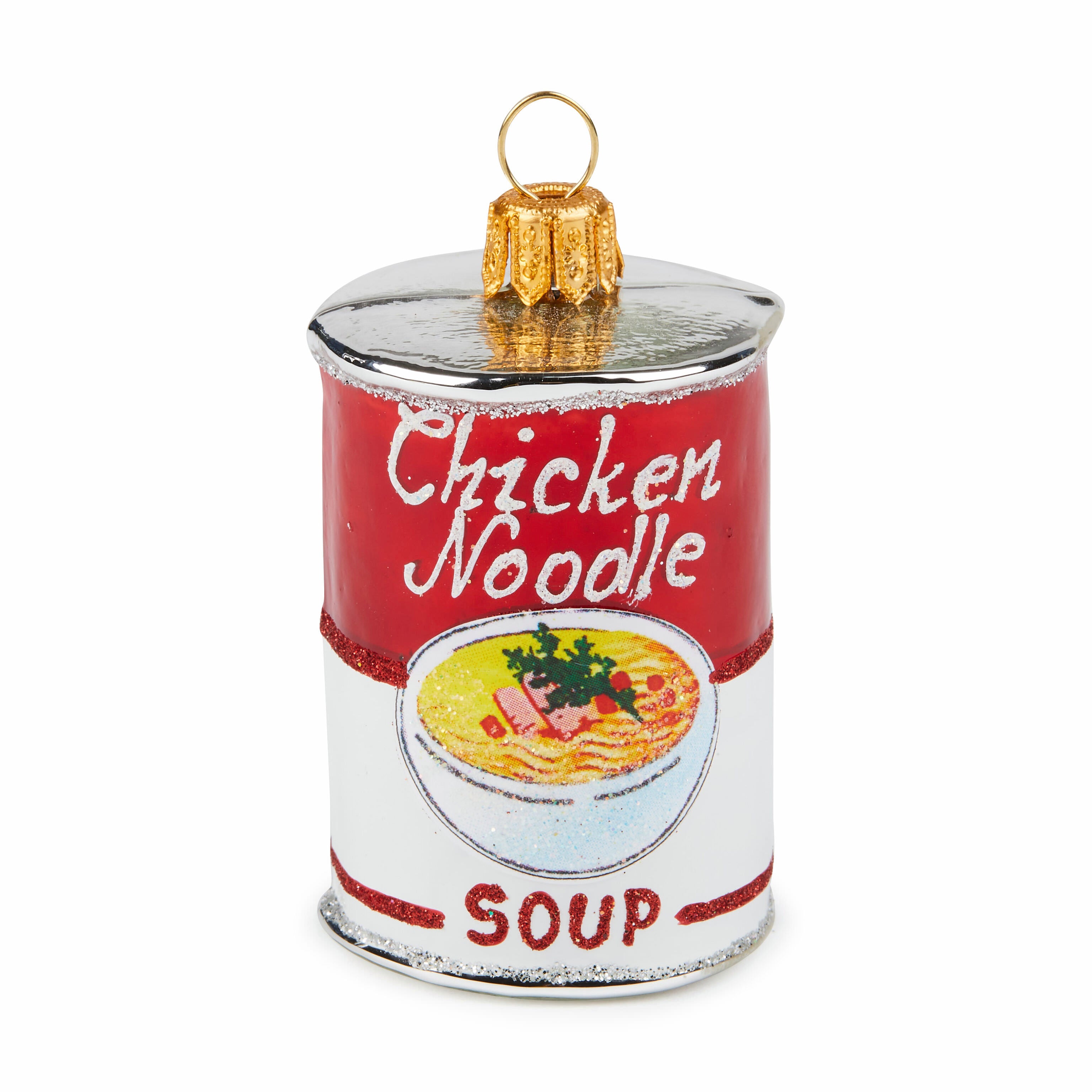 Hand-Painted Soup Can Glass Christmas Ornament – Poland Crafted