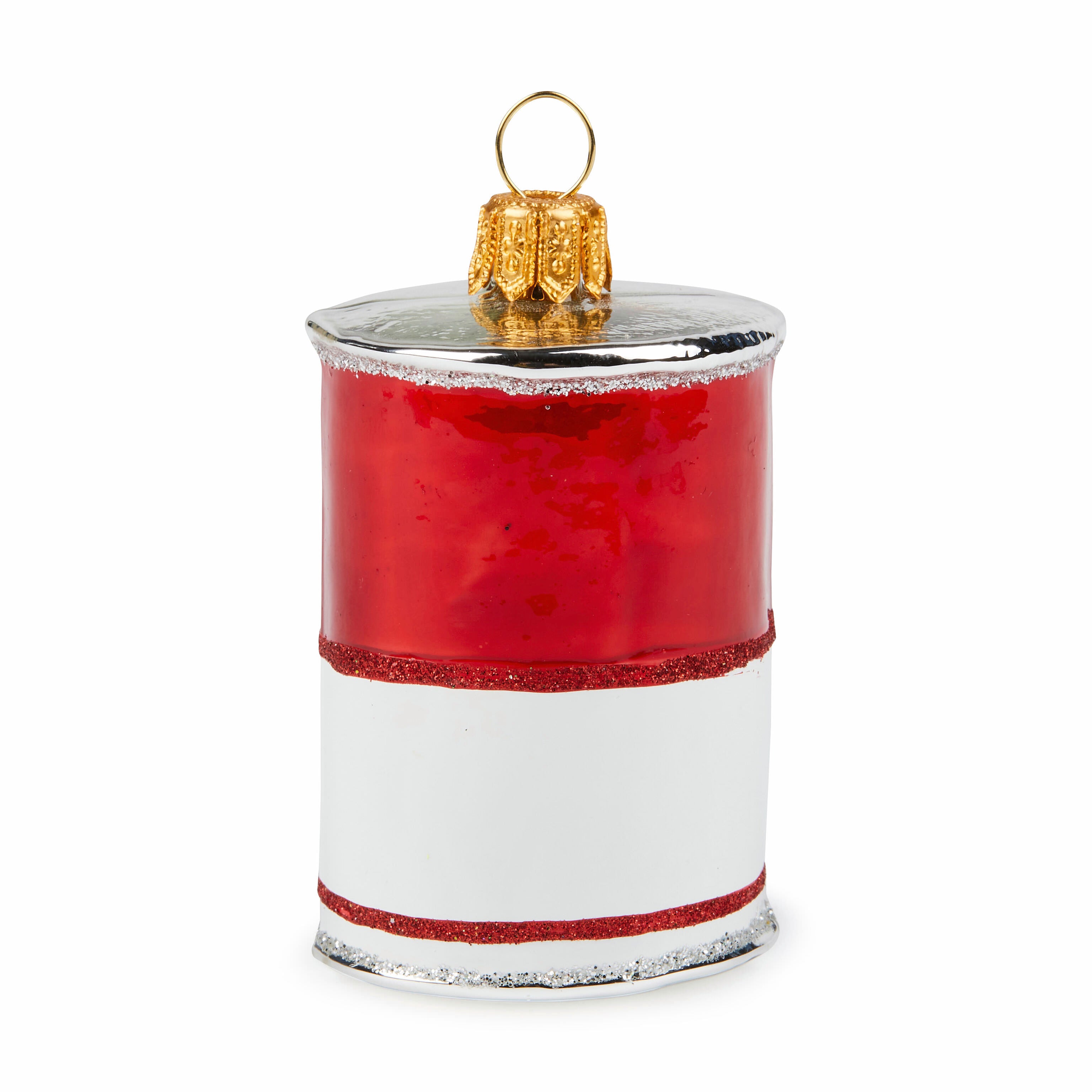 Hand-Painted Soup Can Glass Christmas Ornament – Poland Crafted